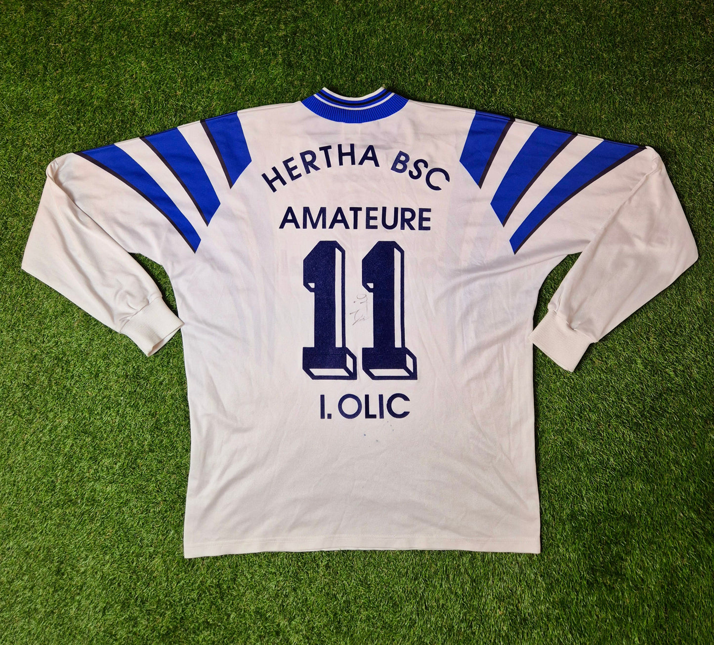 Hertha BSC - Trikot - 1997/1998 - Lang Dritt - I.Olic - Unterschriften - XL
