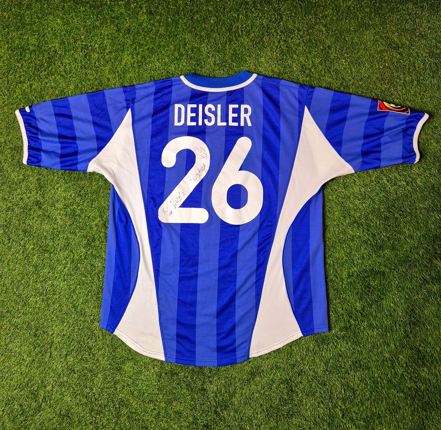 Hertha BSC - Trikot - 2000/2001 - Heim - Deisler - Unterschrift - L
