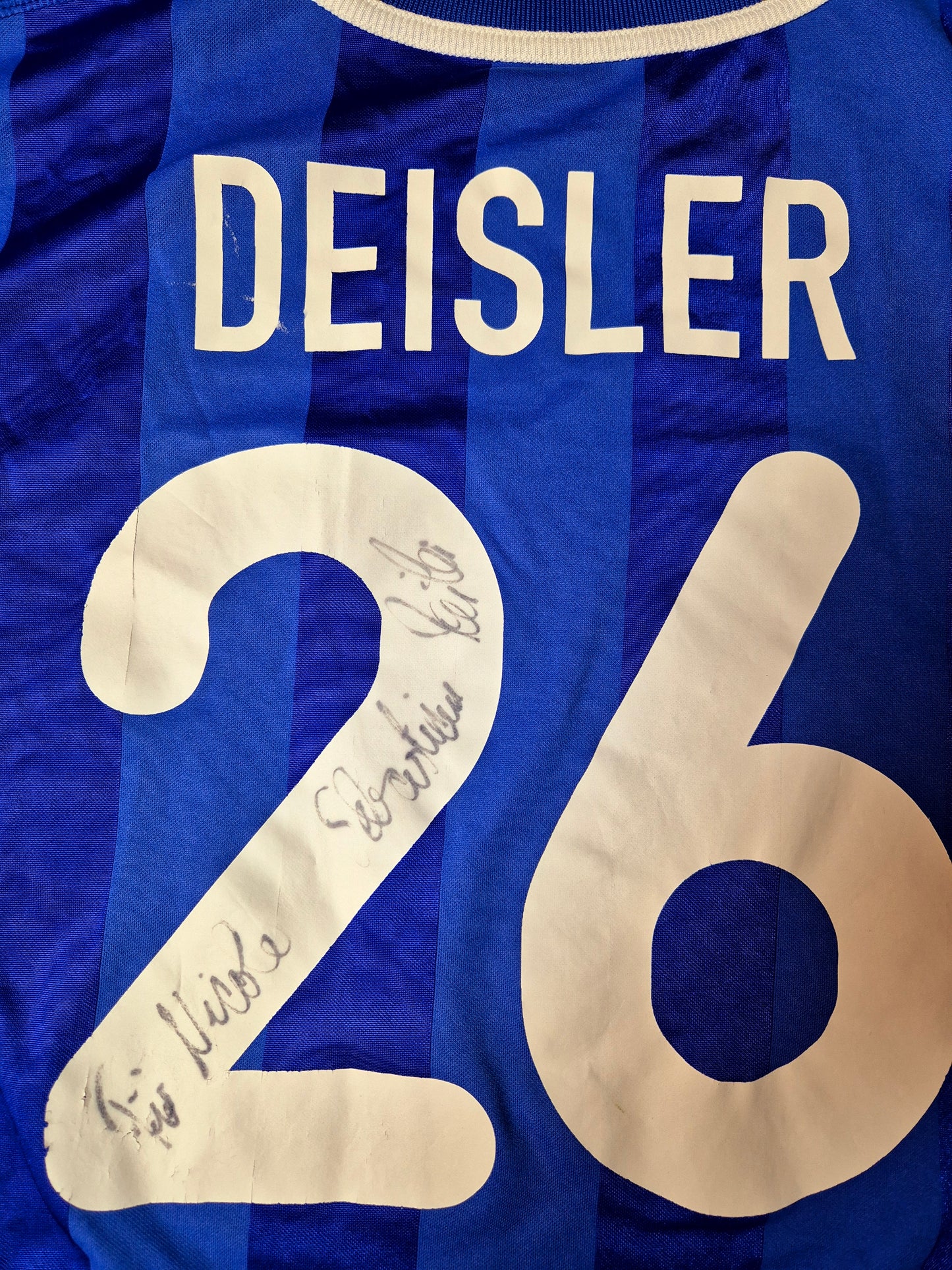 Hertha BSC - Trikot - 2000/2001 - Heim - Deisler - Unterschrift - L