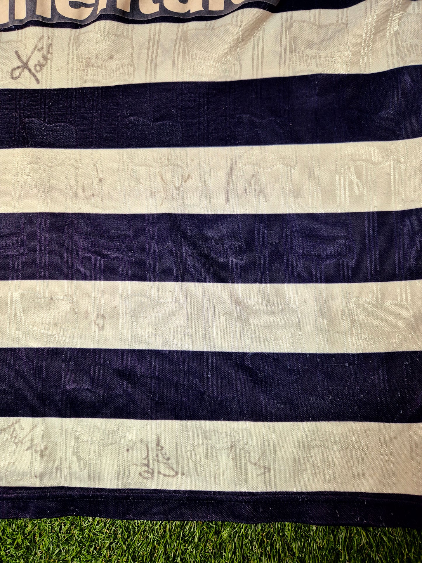 Hertha BSC - Trikot - 1997/1998 - Heim - Dardai - Unterschriften - XL