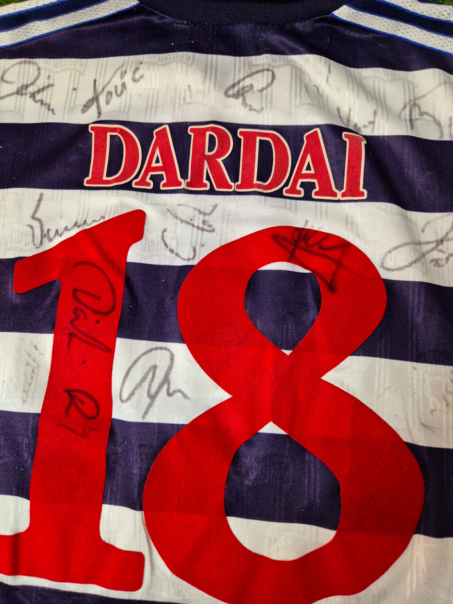 Hertha BSC - Trikot - 1997/1998 - Heim - Dardai - Unterschriften - XL