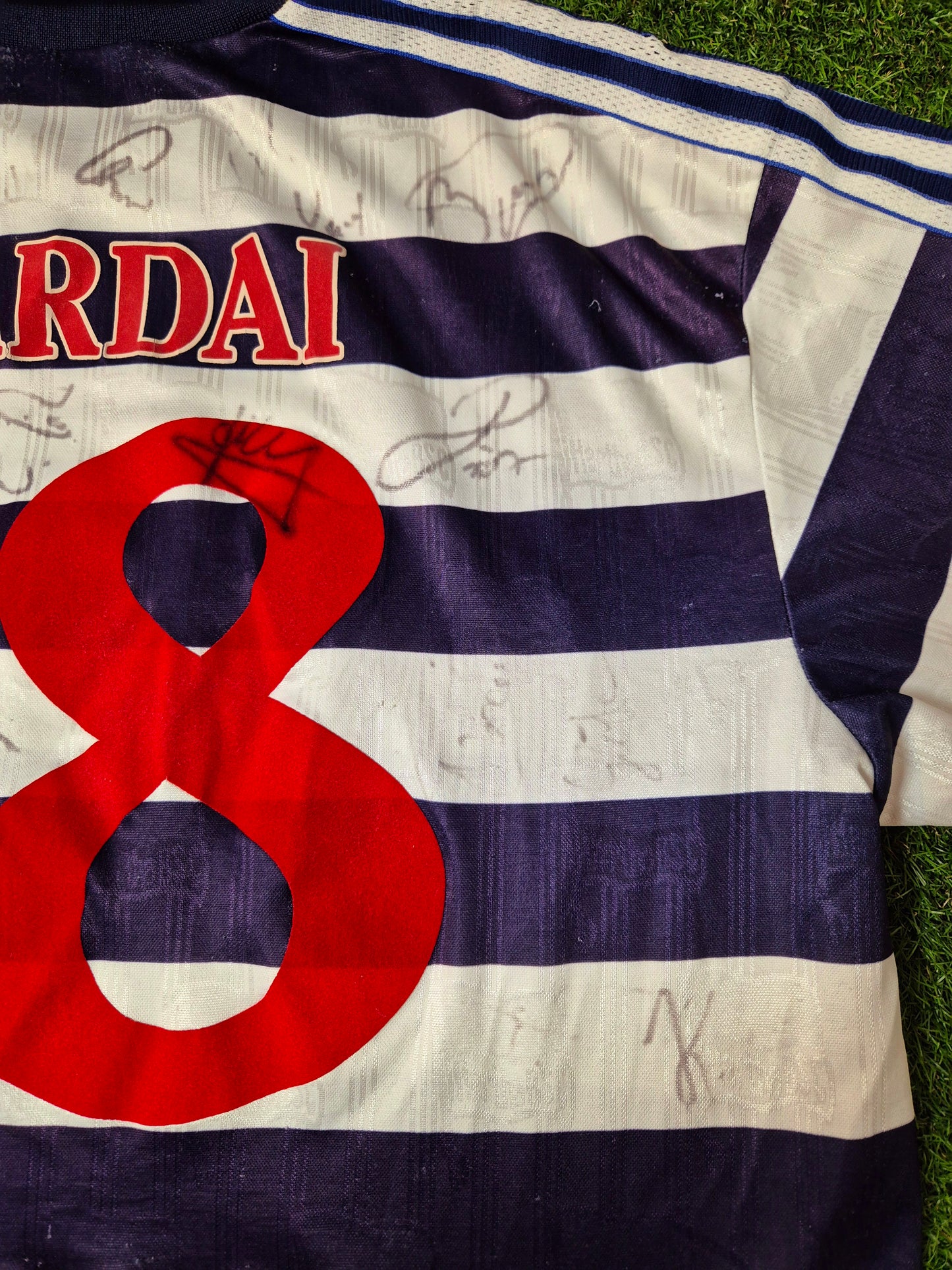 Hertha BSC - Trikot - 1997/1998 - Heim - Dardai - Unterschriften - XL