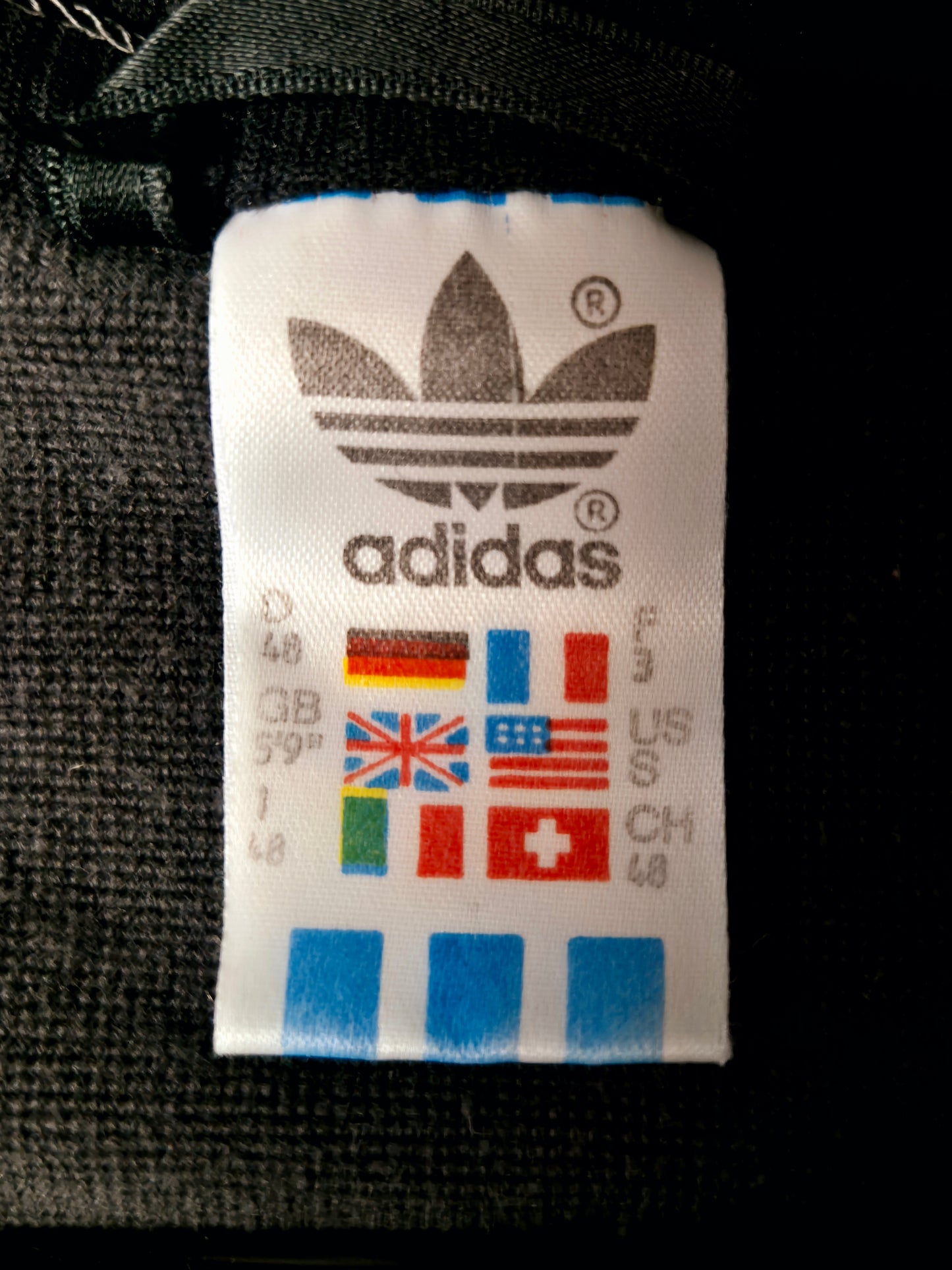 DFB - Adidas - Vintage Trainingsjacke - 1986 - Schwarz - M (D48)