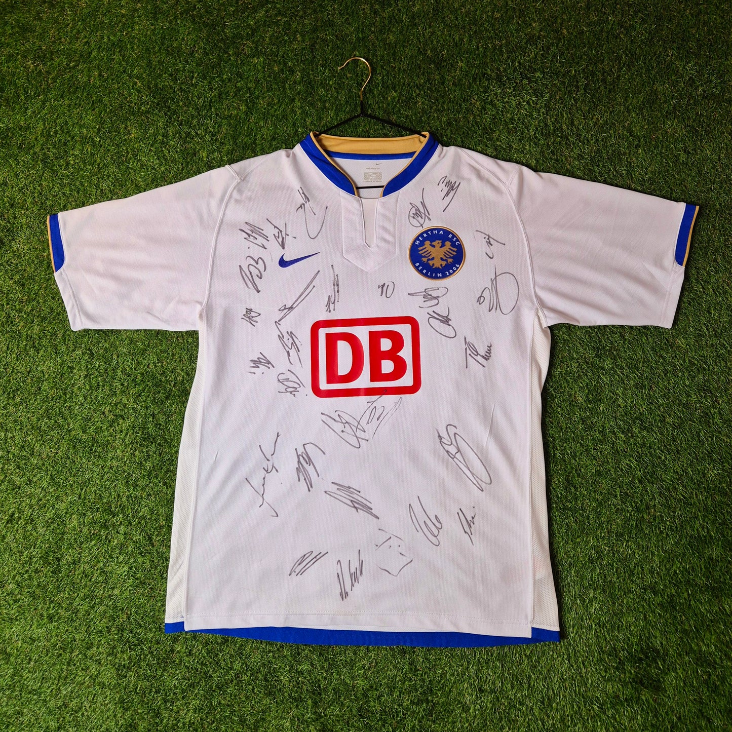 Hertha BSC - Trikot - 2006/2007 - Sondertrikot - Unterschriften - L