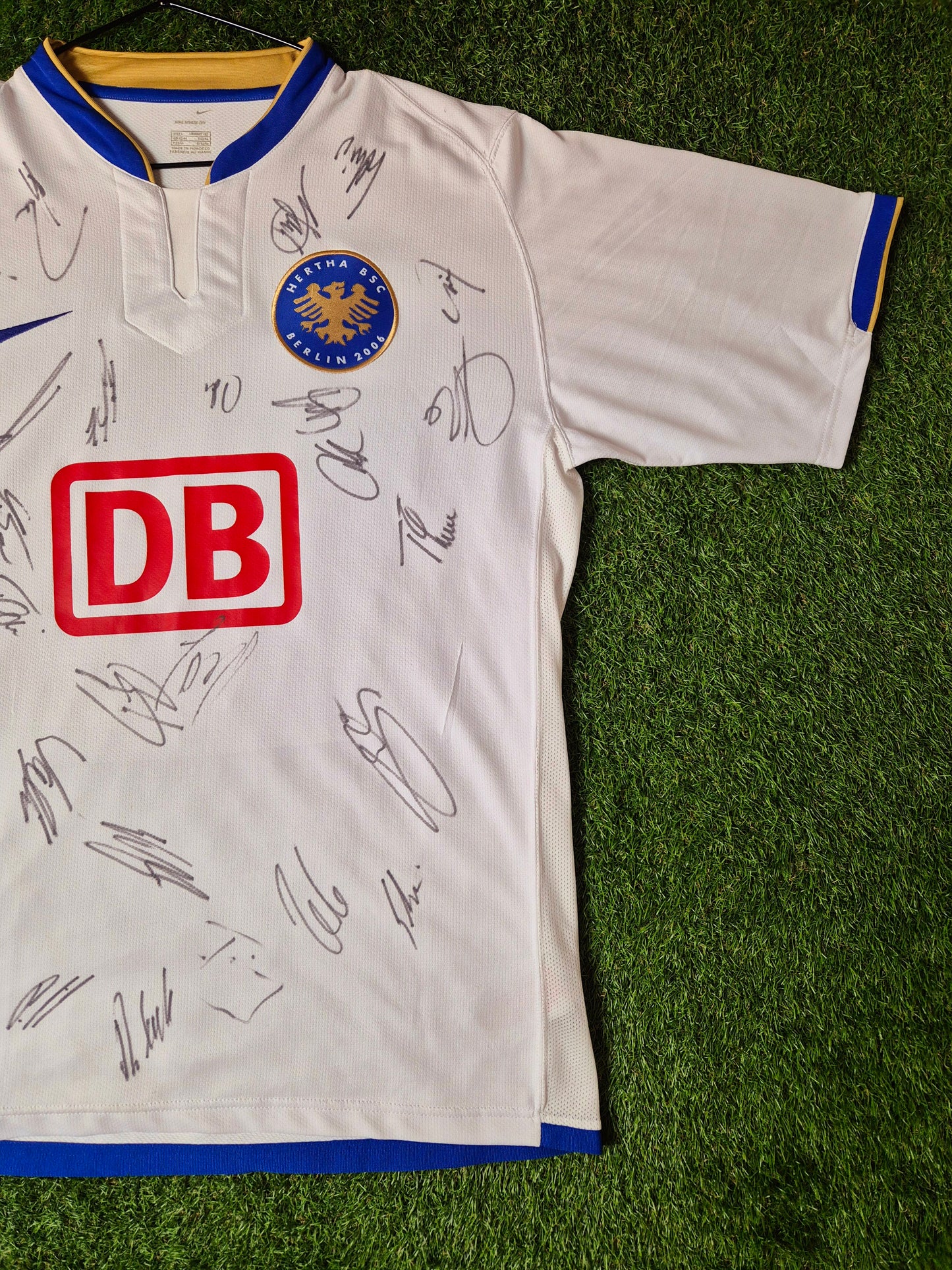 Hertha BSC - Trikot - 2006/2007 - Sondertrikot - Unterschriften - L