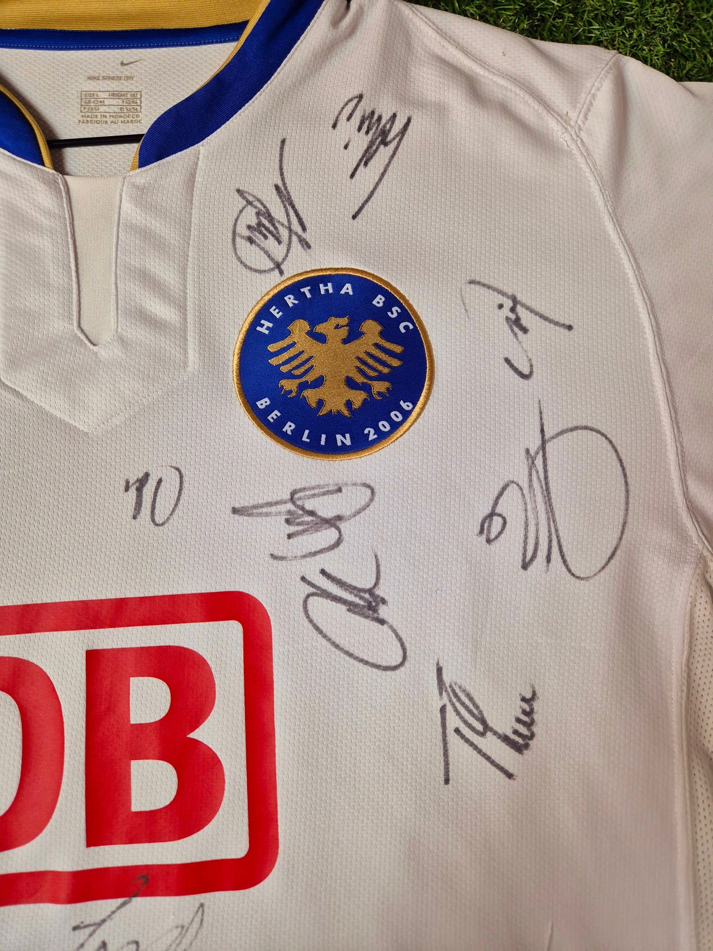 Hertha BSC - Trikot - 2006/2007 - Sondertrikot - Unterschriften - L