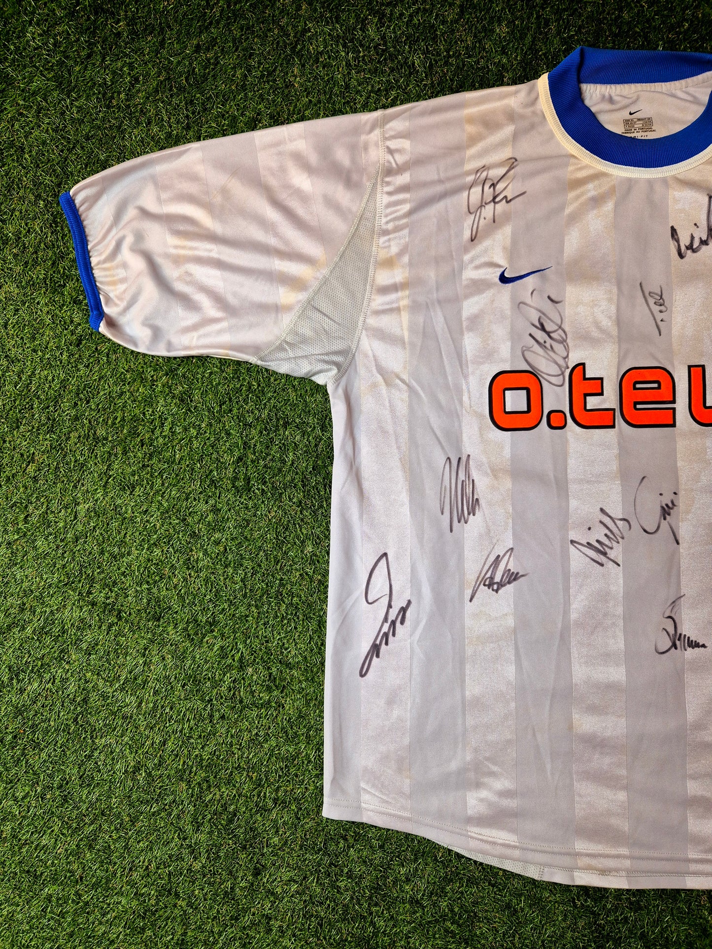 Hertha BSC - Trikot - 2000/2001 - Auswärts - Preetz - Unterschriften - XL