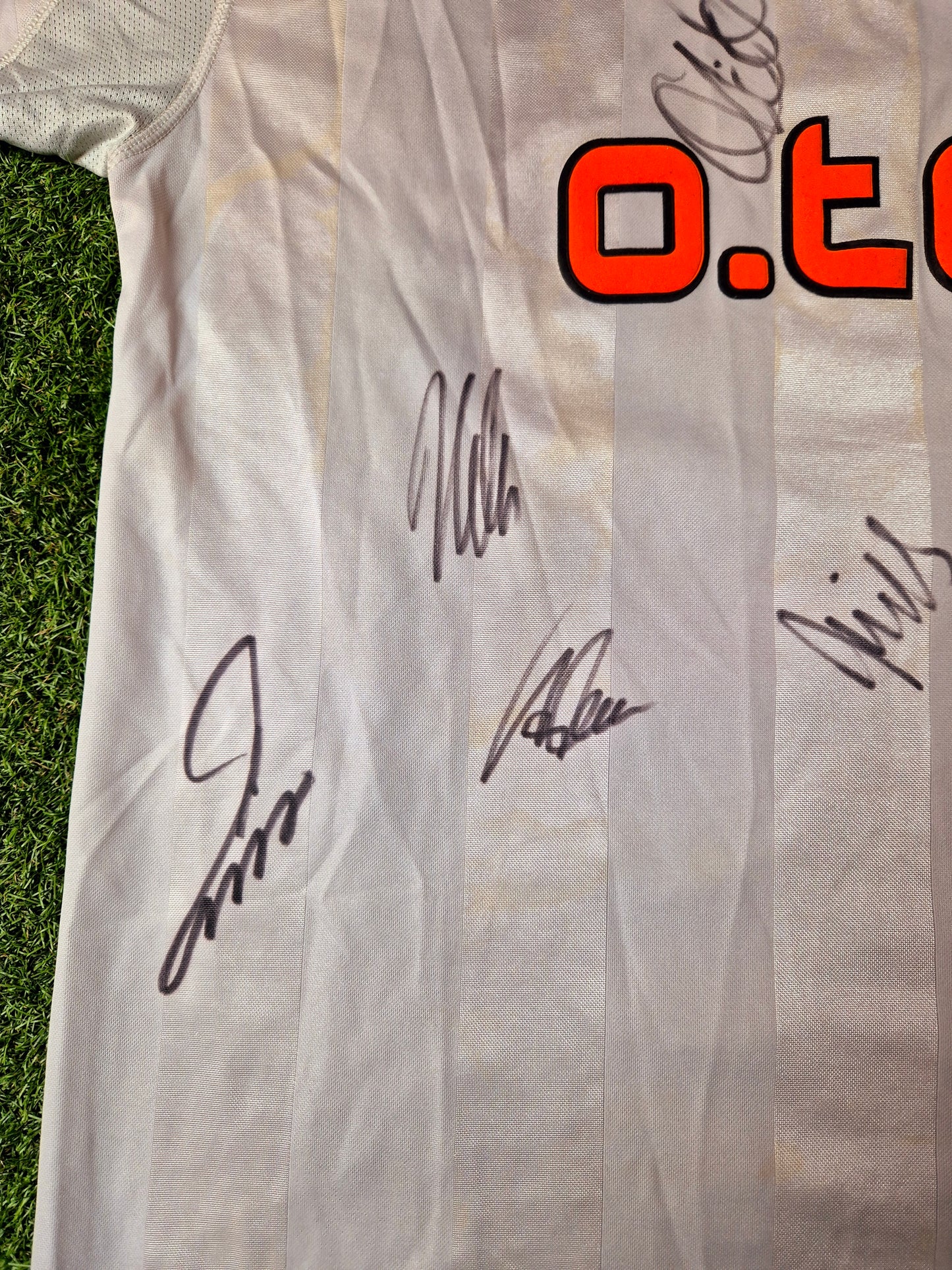 Hertha BSC - Trikot - 2000/2001 - Auswärts - Preetz - Unterschriften - XL