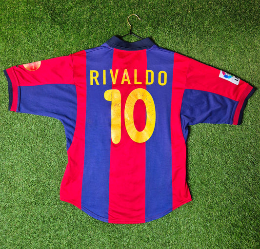 FC Barcelona - Trikot - 2000/2001 - Heim - Rivaldo - S