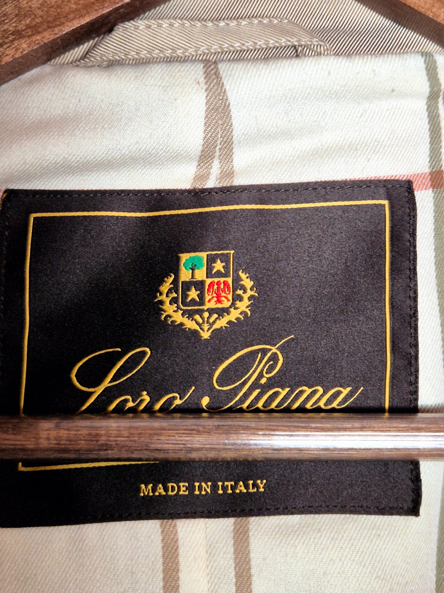 Loro Piana - Vintage Trenchcoat / Regenmantel - Beige - Gr. 50 / L