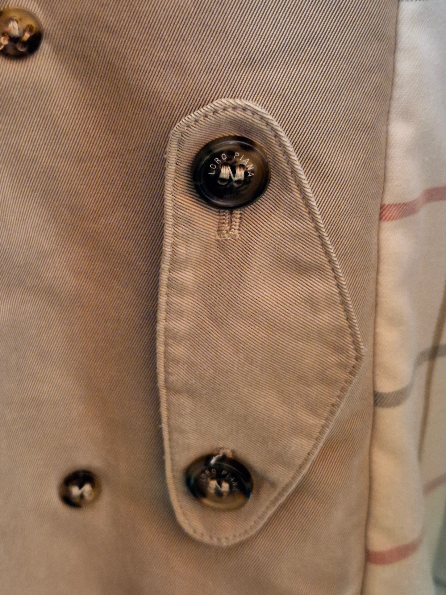 Loro Piana - Vintage Trenchcoat / Regenmantel - Beige - Gr. 50 / L