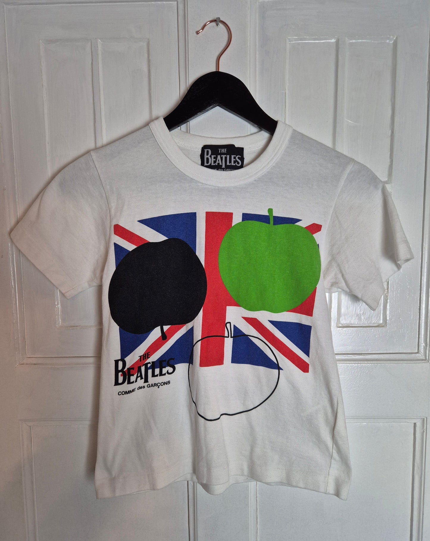 Comme des garcons - T-Shirt - Beatles - Weiß mit Print - Damen - XXS