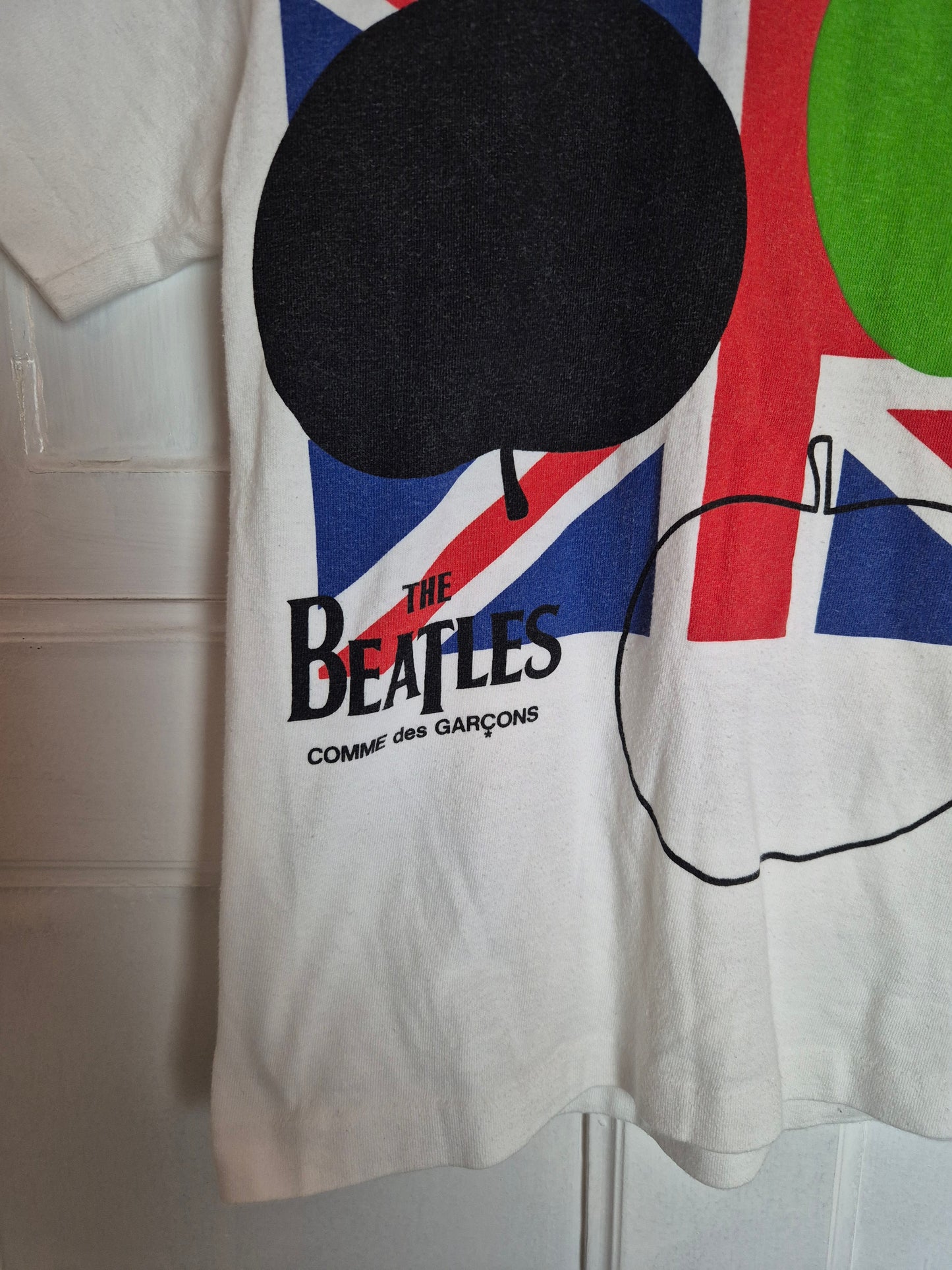 Comme des garcons - T-Shirt - Beatles - Weiß mit Print - Damen - XXS