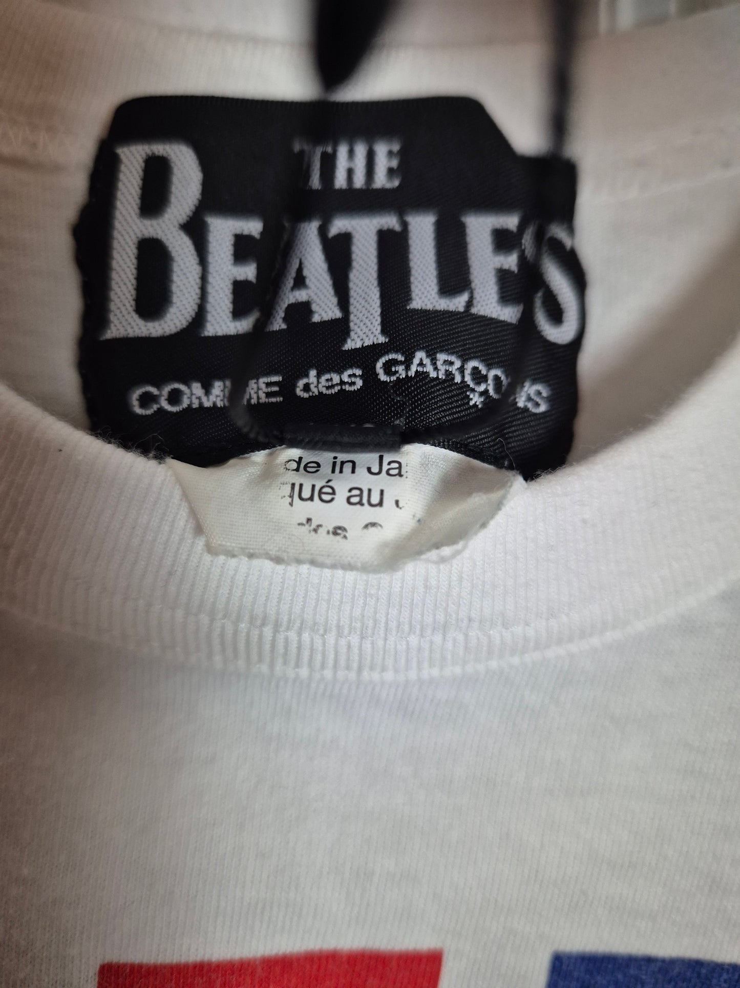 Comme des garcons - T-Shirt - Beatles - Weiß mit Print - Damen - XXS