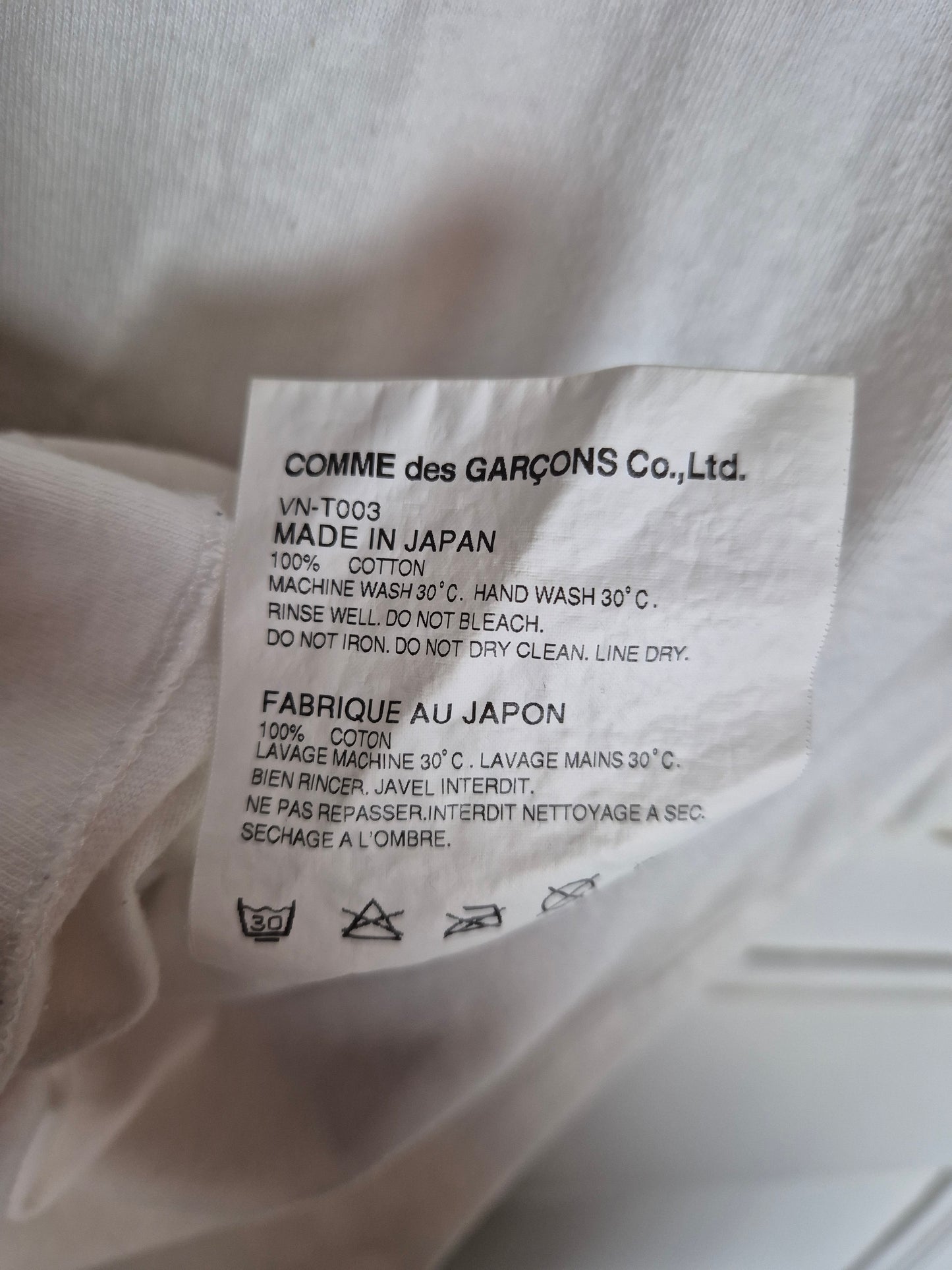 Comme des garcons - T-Shirt - Beatles - Weiß mit Print - Damen - XXS