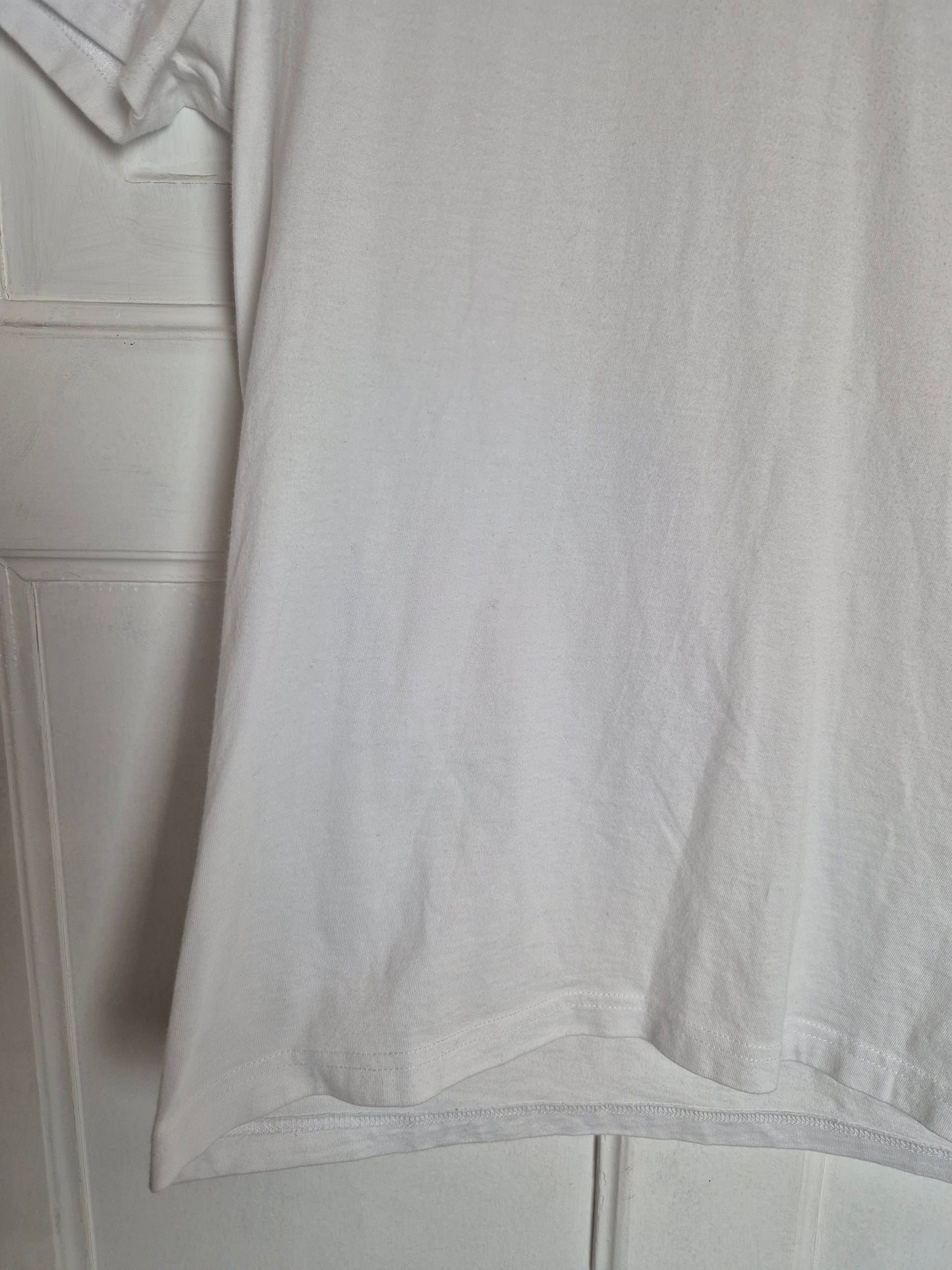 Moncler - T-Shirt - Weiß mit Logo - M/L