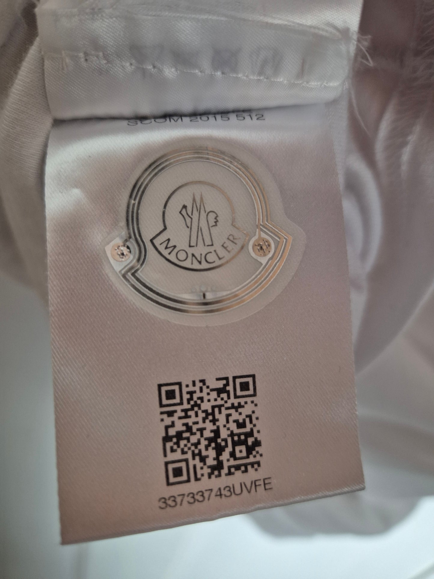 Moncler - T-Shirt - Weiß mit Logo - M/L