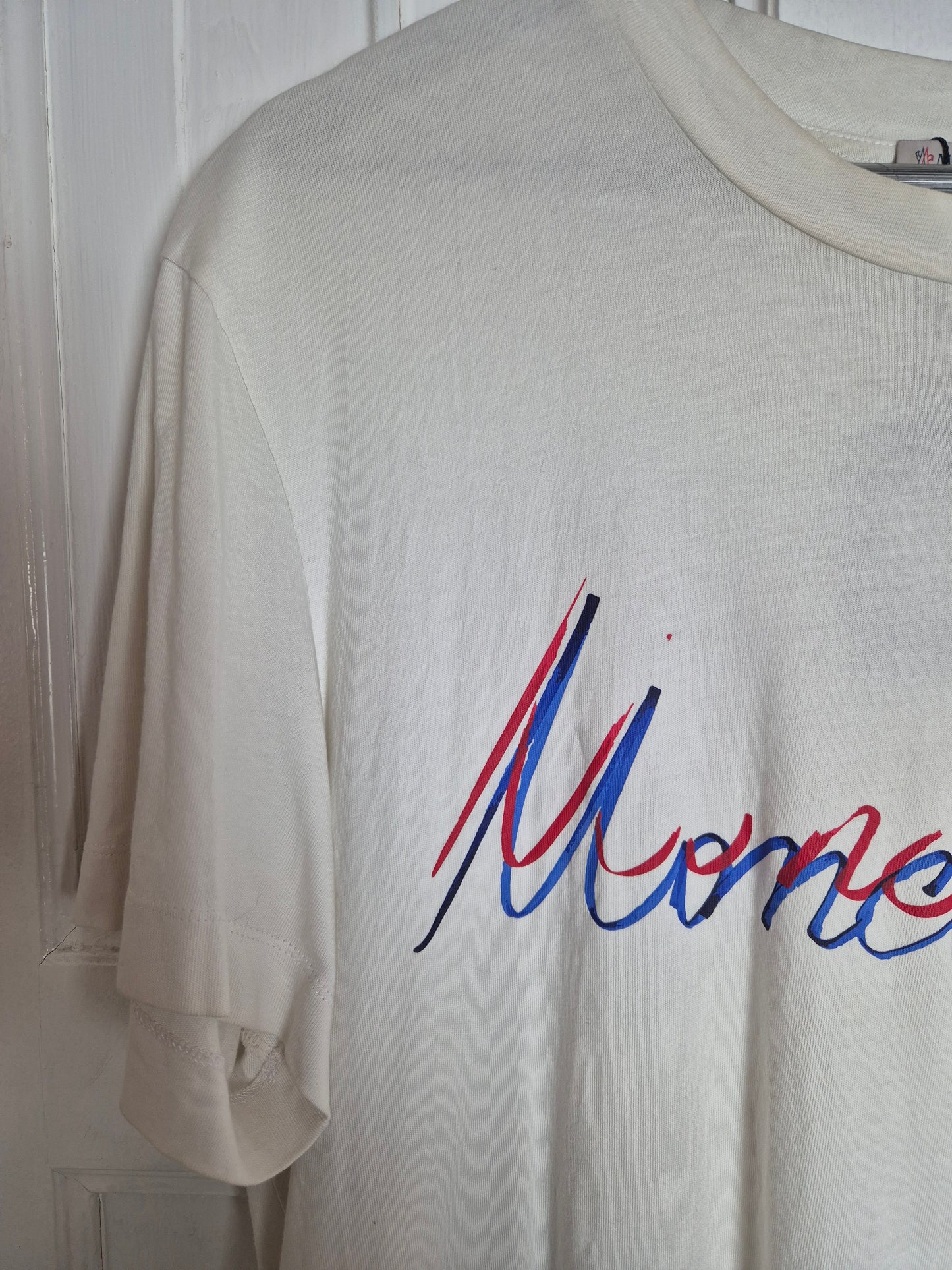 Moncler - T-Shirt - Weiß mit Print und Stick - Herren - XL