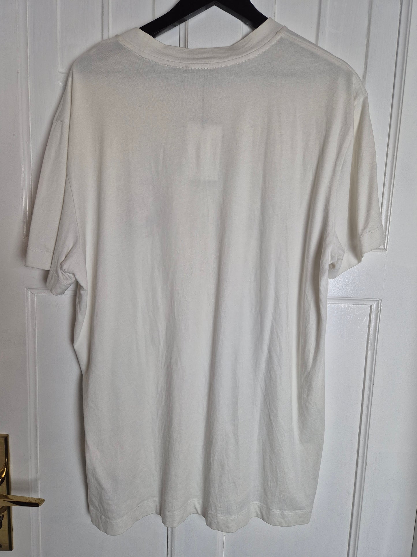 Moncler - T-Shirt - Weiß mit Print und Stick - Herren - XL