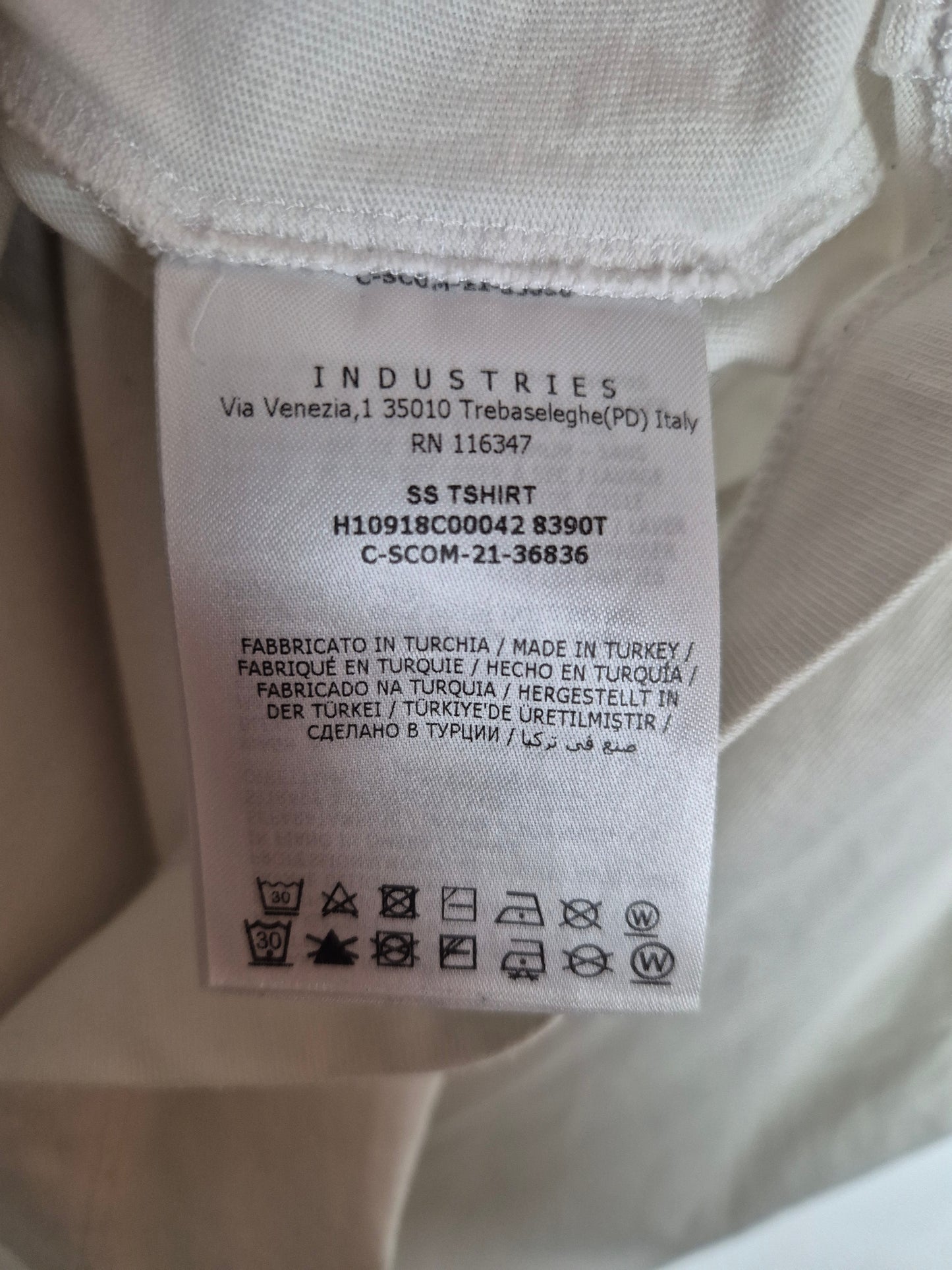 Moncler - T-Shirt - Weiß mit Print und Stick - Herren - XL