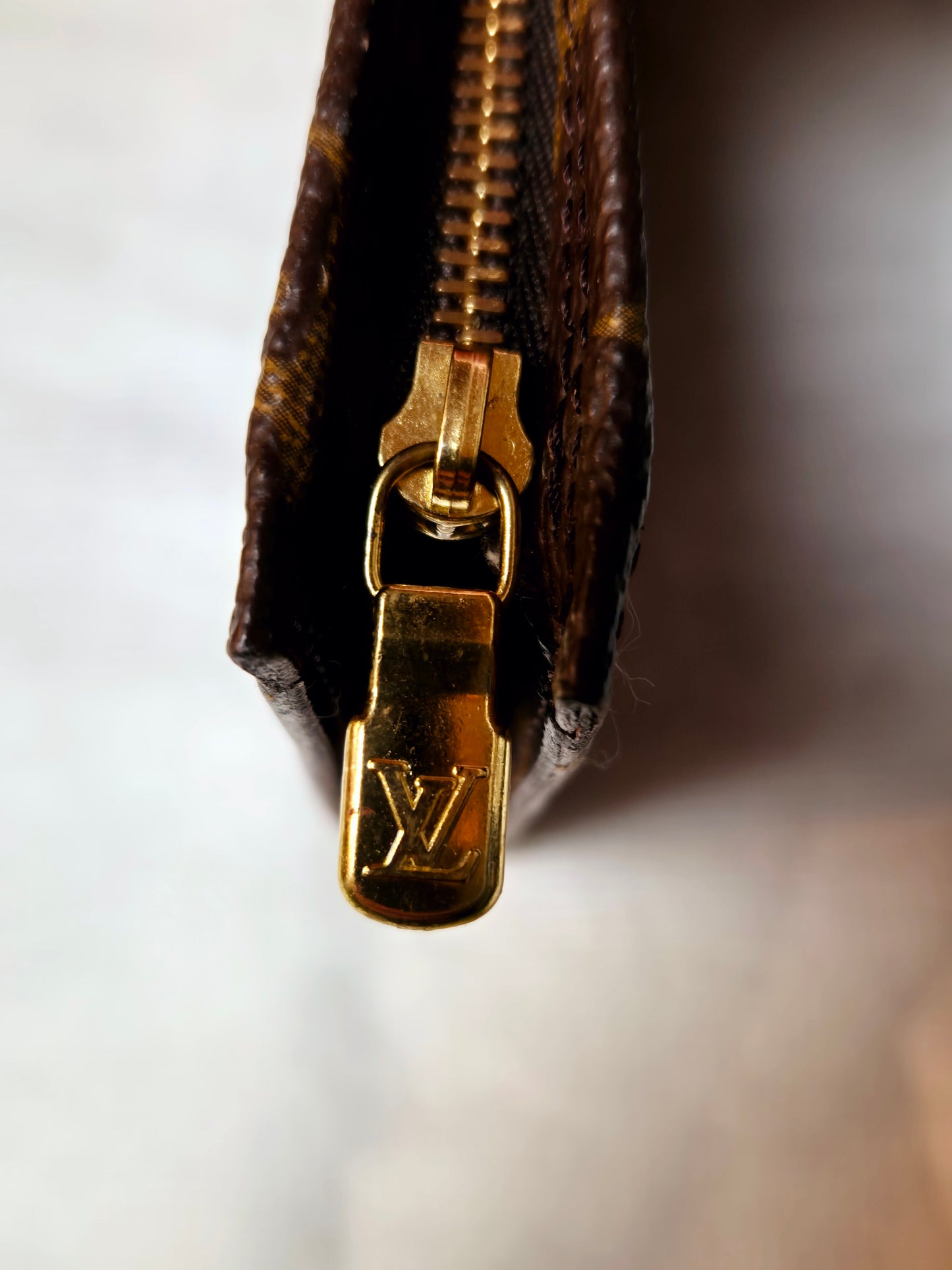 Original/Auth Louis Vuitton - Tasche Bucket Pouch - Klassisch - Monogramm