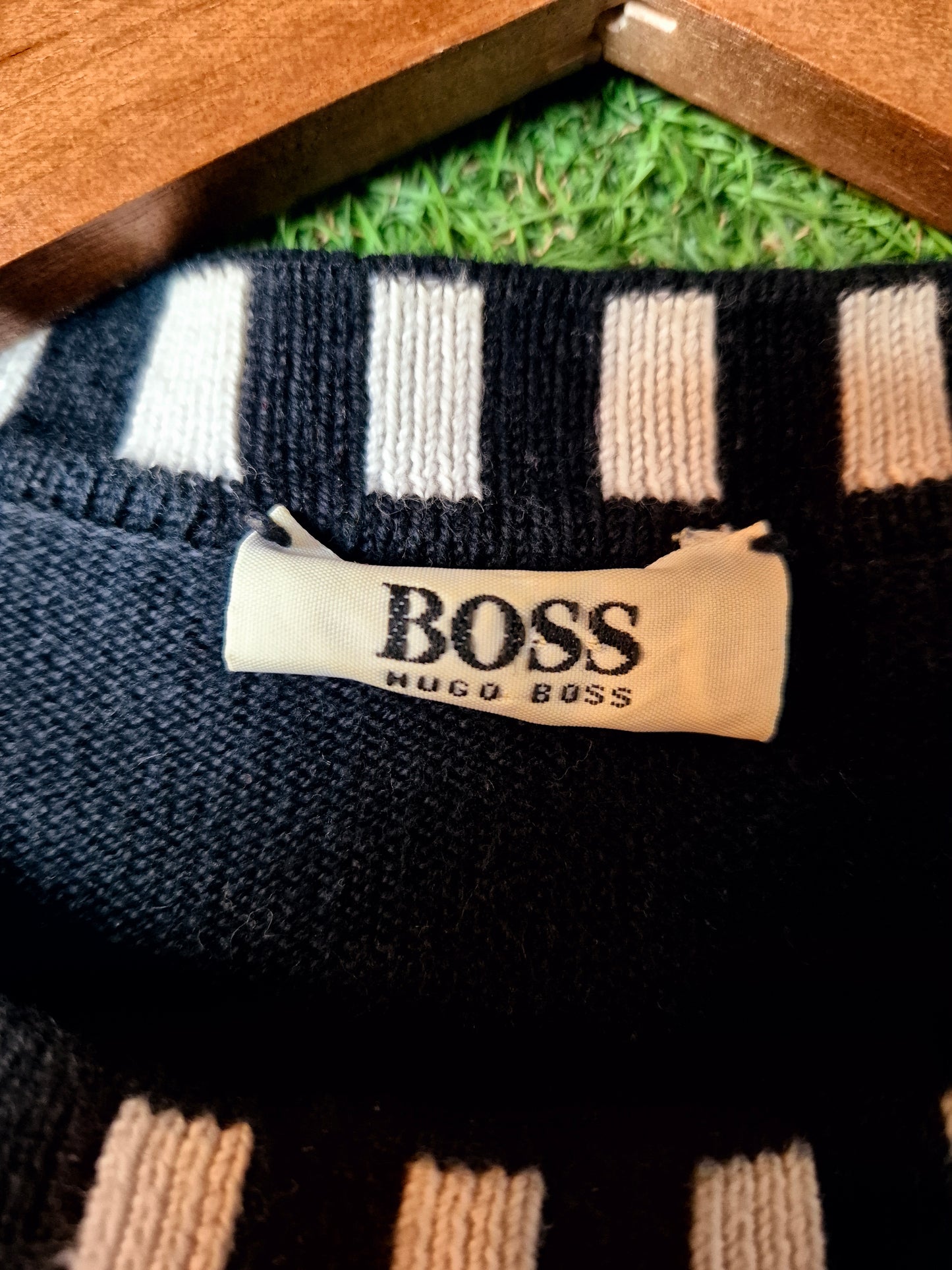 Original/Auth Hugo Boss - Vintage Pullover - Bunt mit Muster - XL/XXL (56)