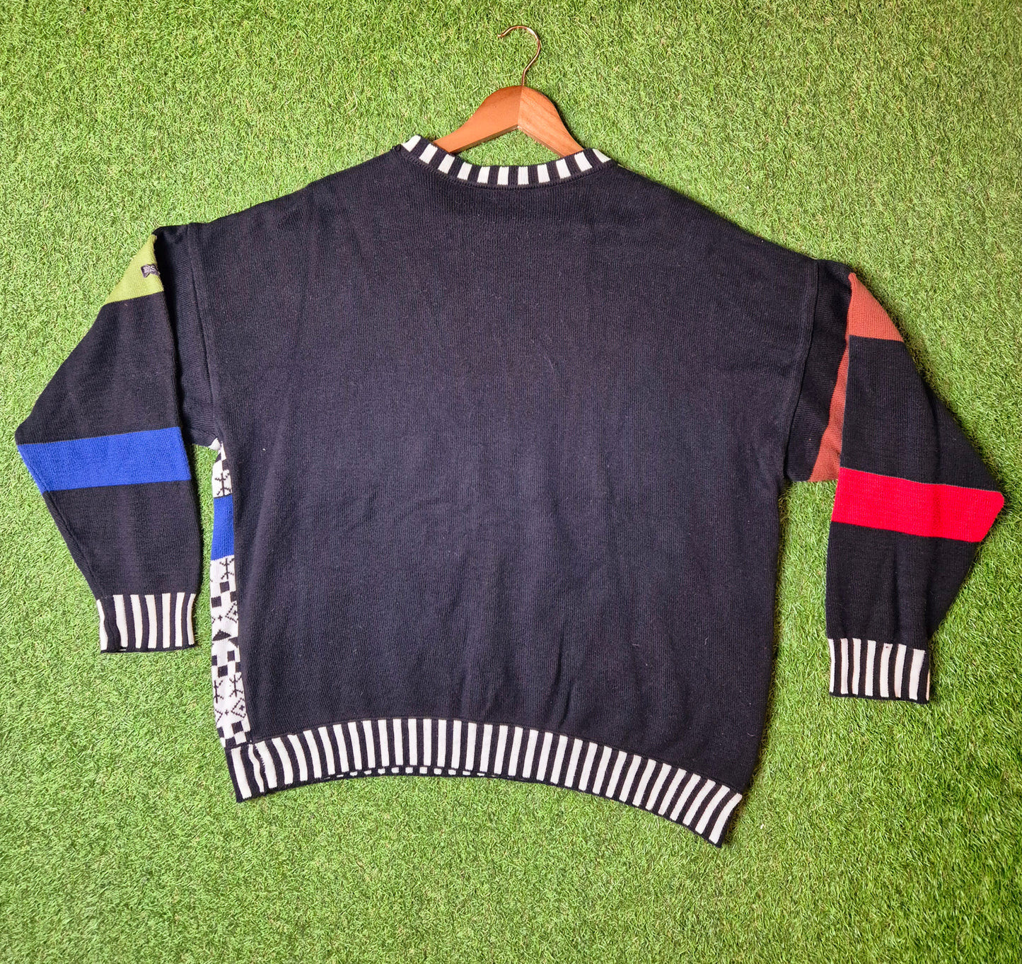 Original/Auth Hugo Boss - Vintage Pullover - Bunt mit Muster - XL/XXL (56)