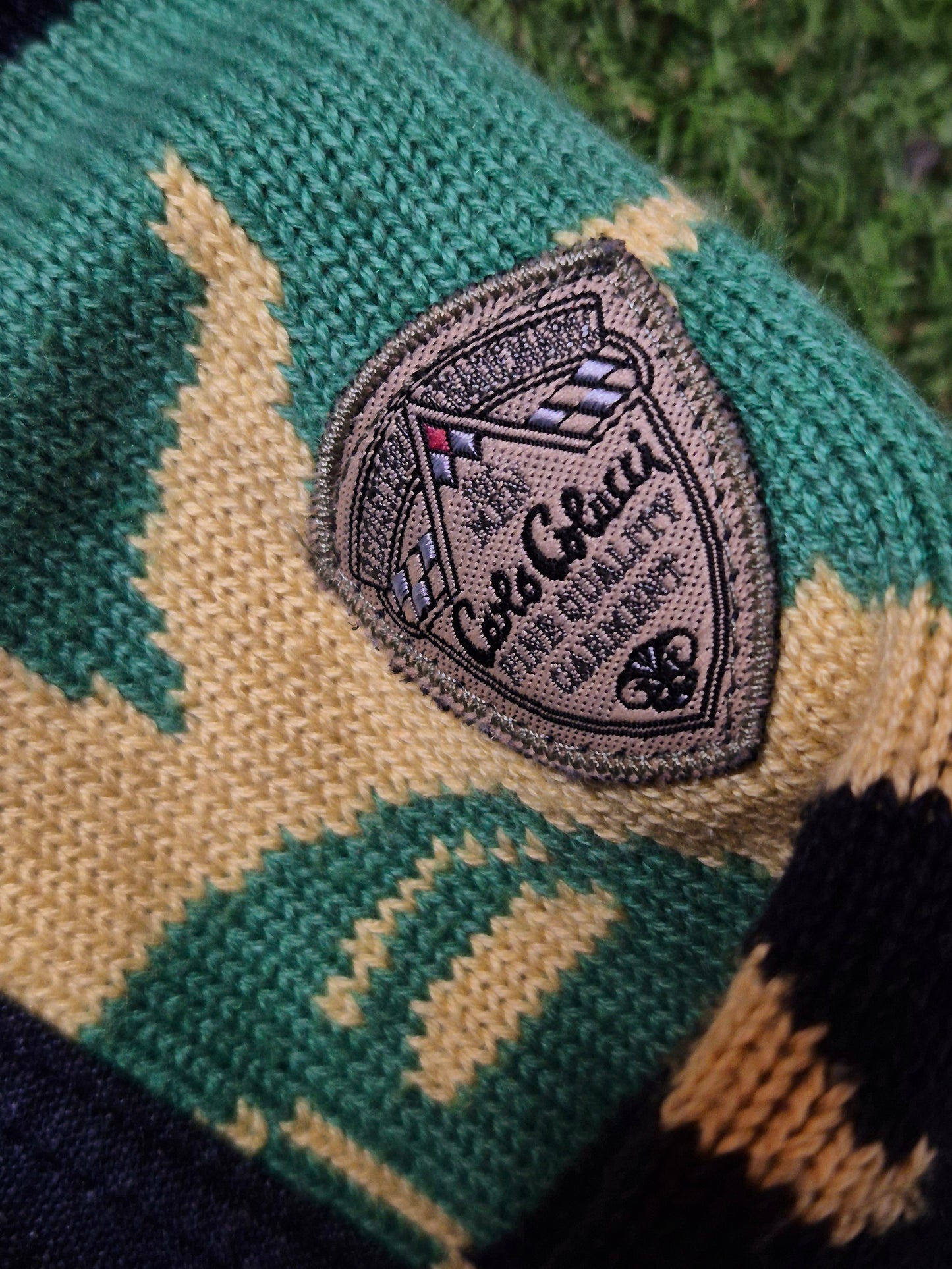 Original/Auth Carlo Colucci - Vintage Pullover - Bunt mit Sonnen Muster - L/XL (56)