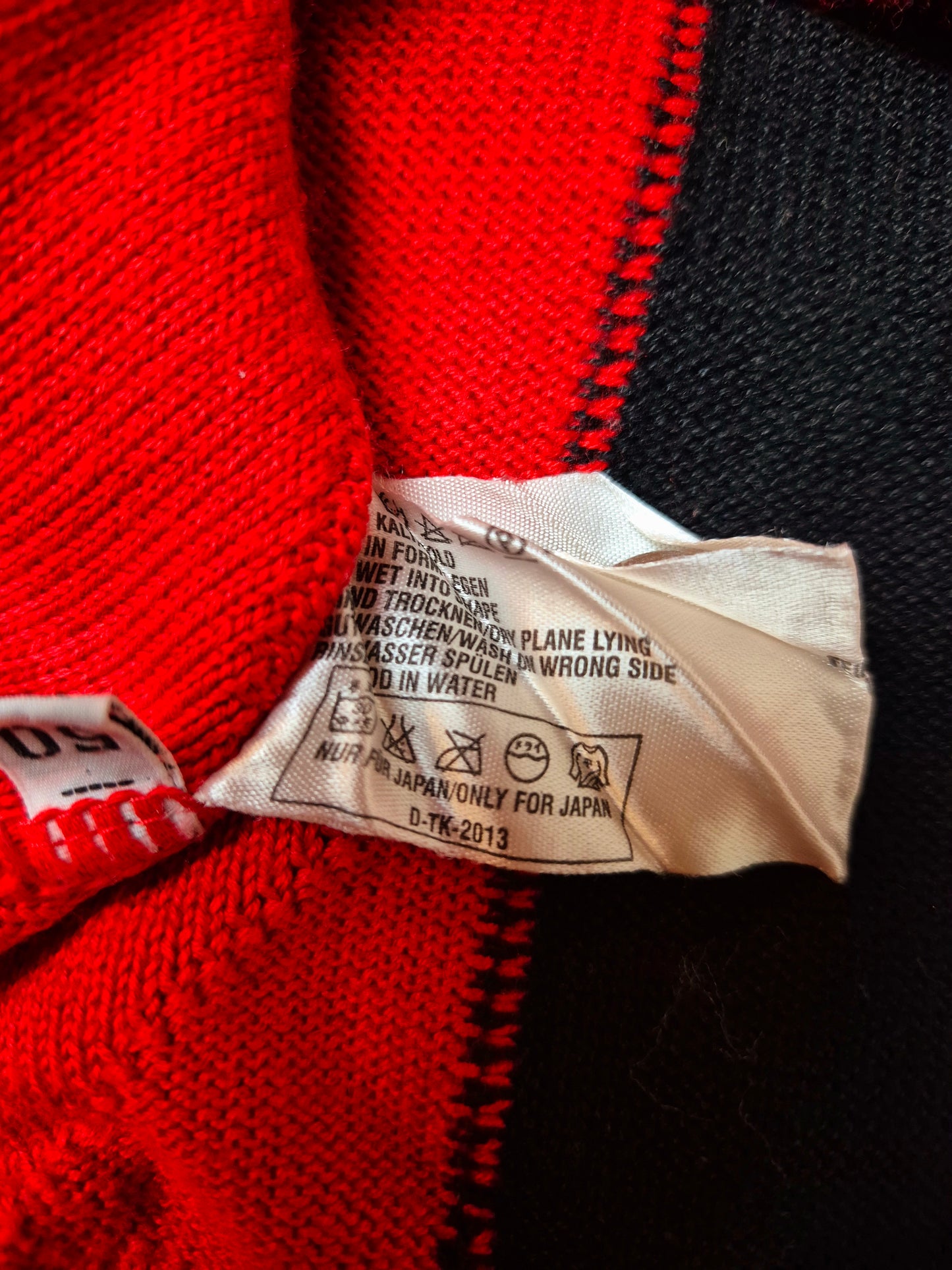 Original/Auth Carlo Colucci - Vintage Pullover - Rot mit England Muster - M (50)