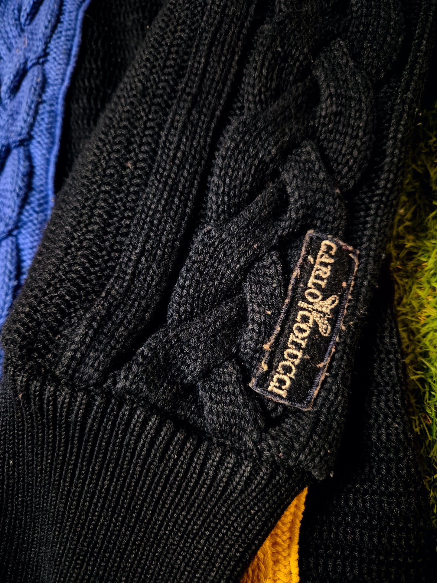 Original/Auth Carlo Colucci - Vintage Pullover - Bunt mit Regenbogen Muster - S/M (48)