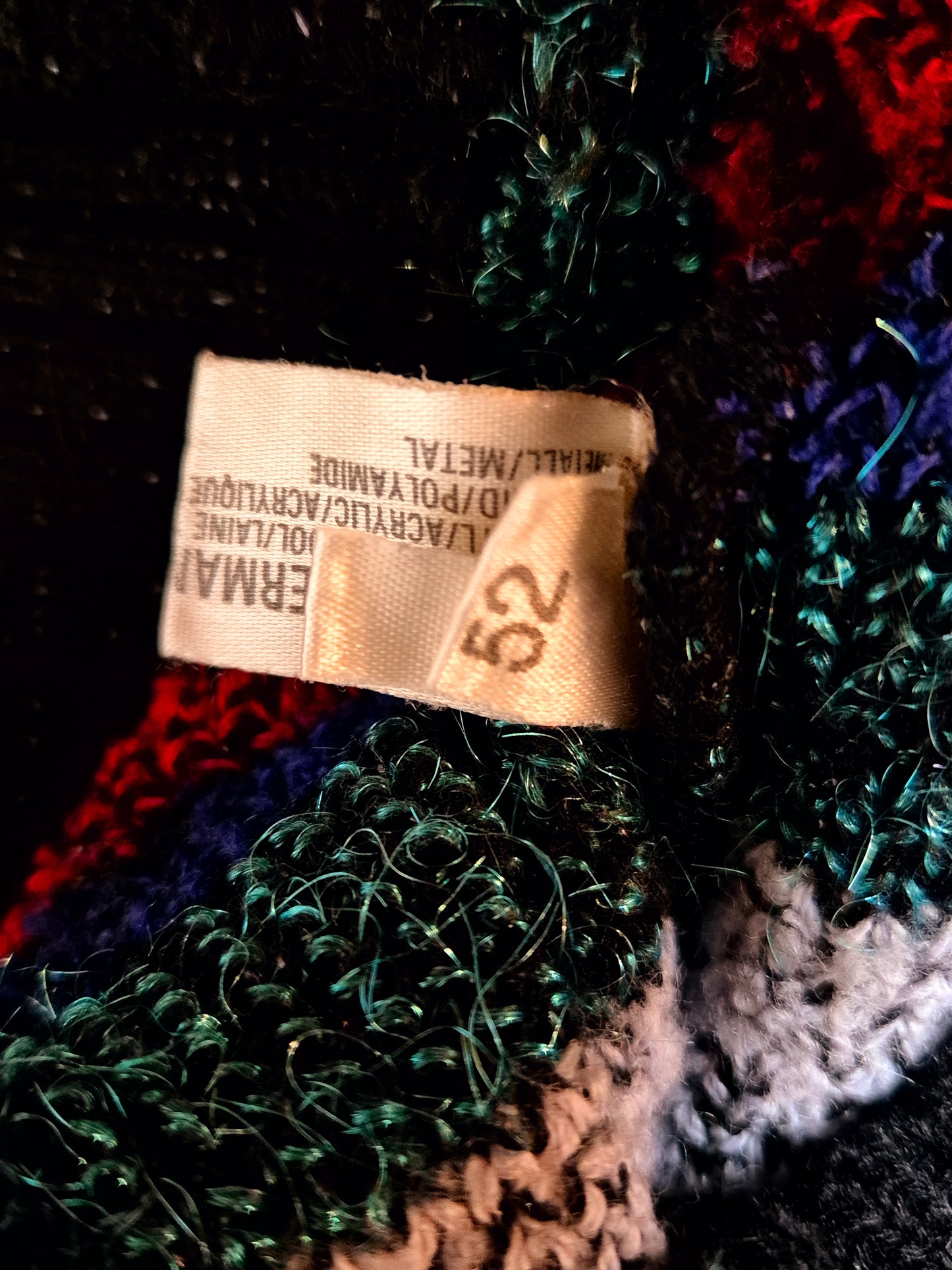 Original/Auth Carlo Colucci - Vintage Pullover - Grau mit Ski Muster - M/L (52)