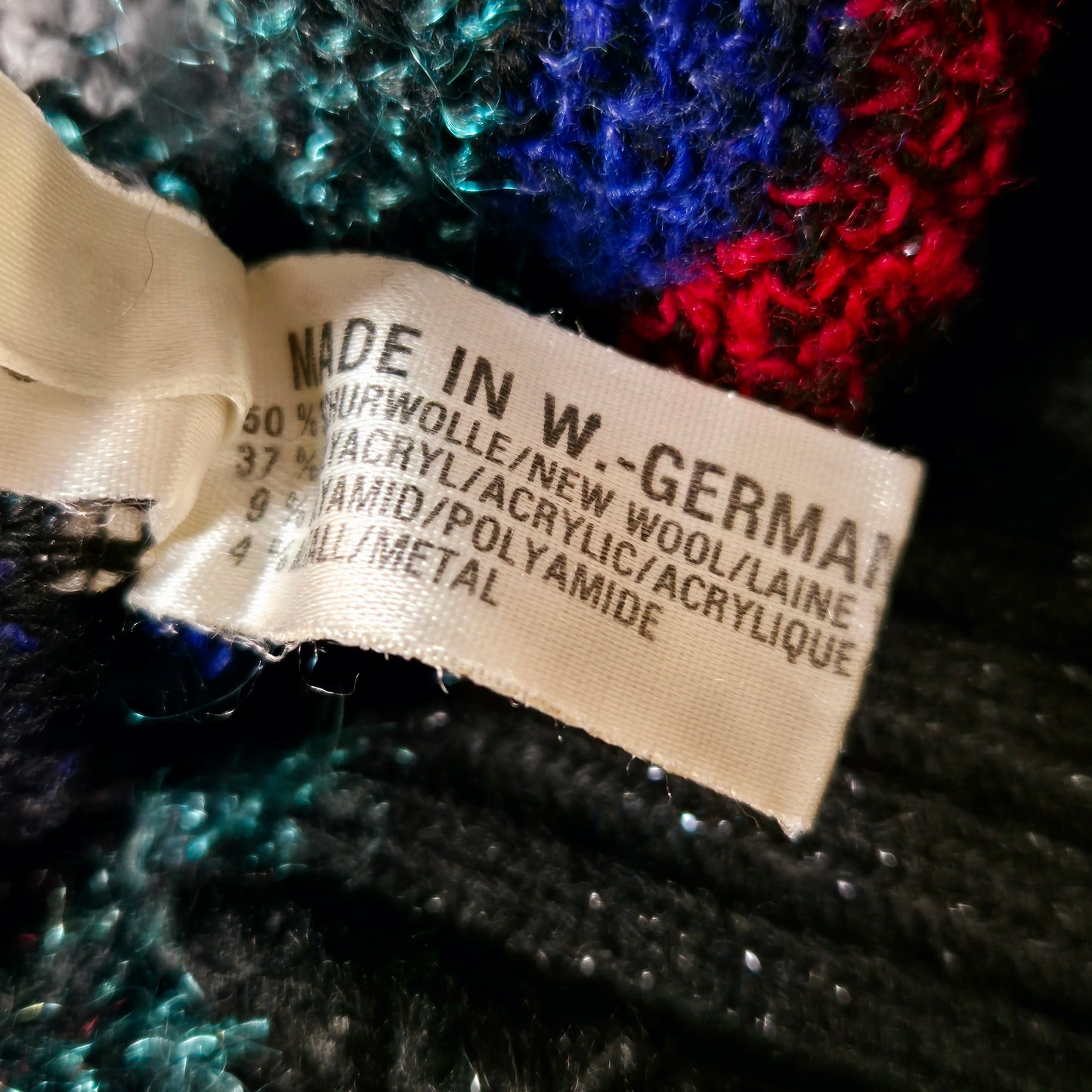 Original/Auth Carlo Colucci - Vintage Pullover - Grau mit Ski Muster - M/L (52)