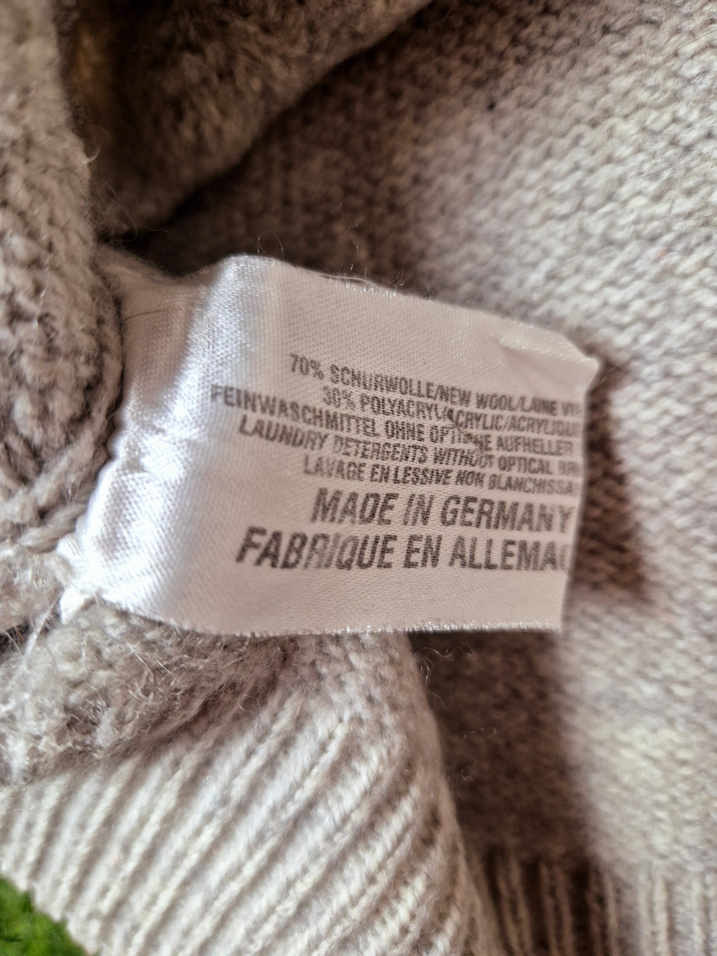 Original/Auth Carlo Colucci - Vintage Pullover - Grau Wolle - S/M