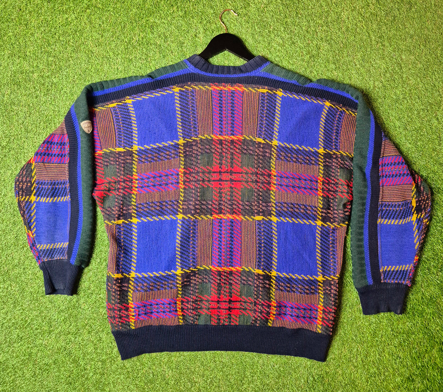 Original/Auth Carlo Colucci - Vintage Pullover - Bunt mit Muster - L/XL (54)