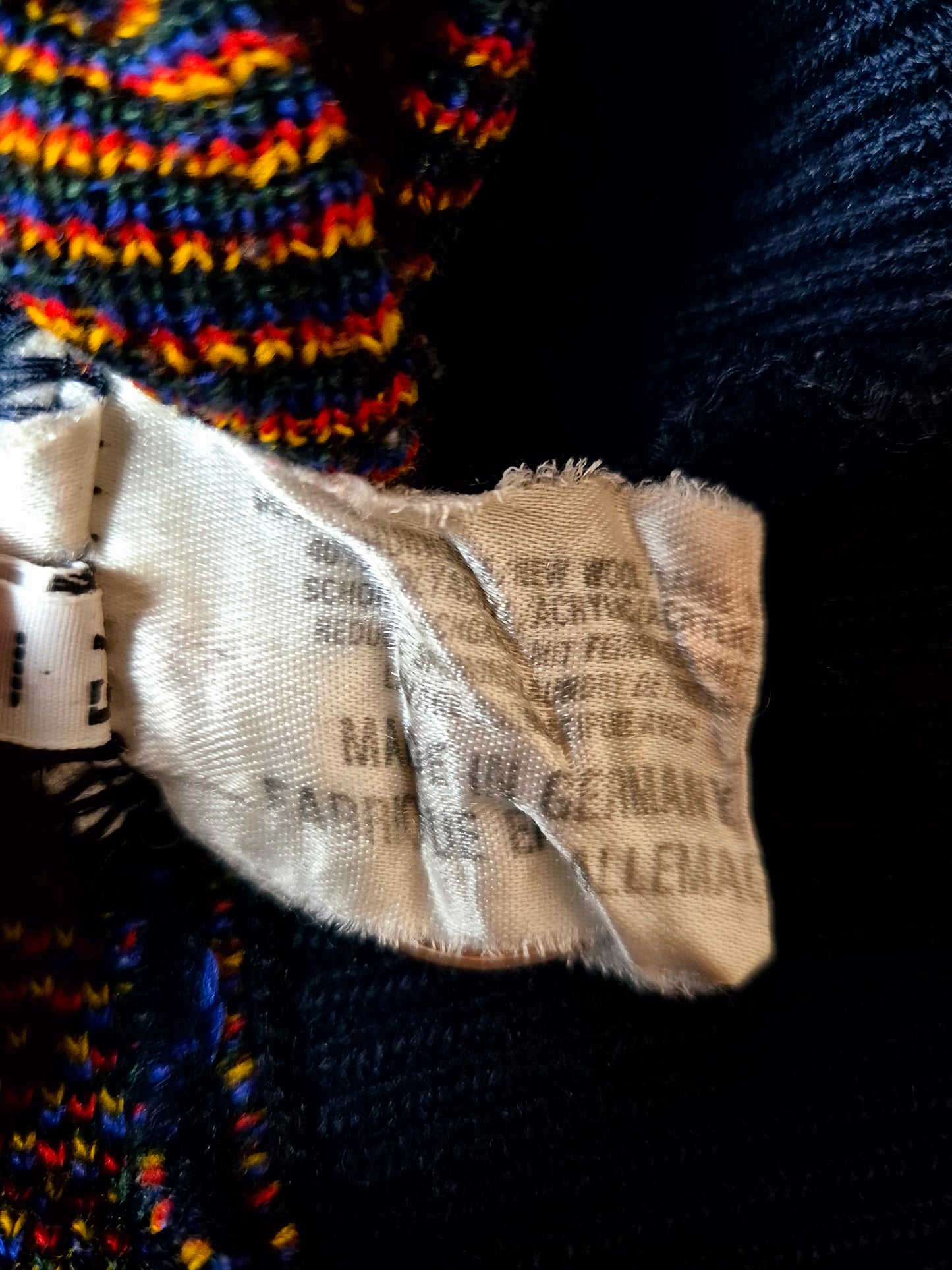 Original/Auth Carlo Colucci - Vintage Pullover - Bunt mit Muster - L/XL (54)