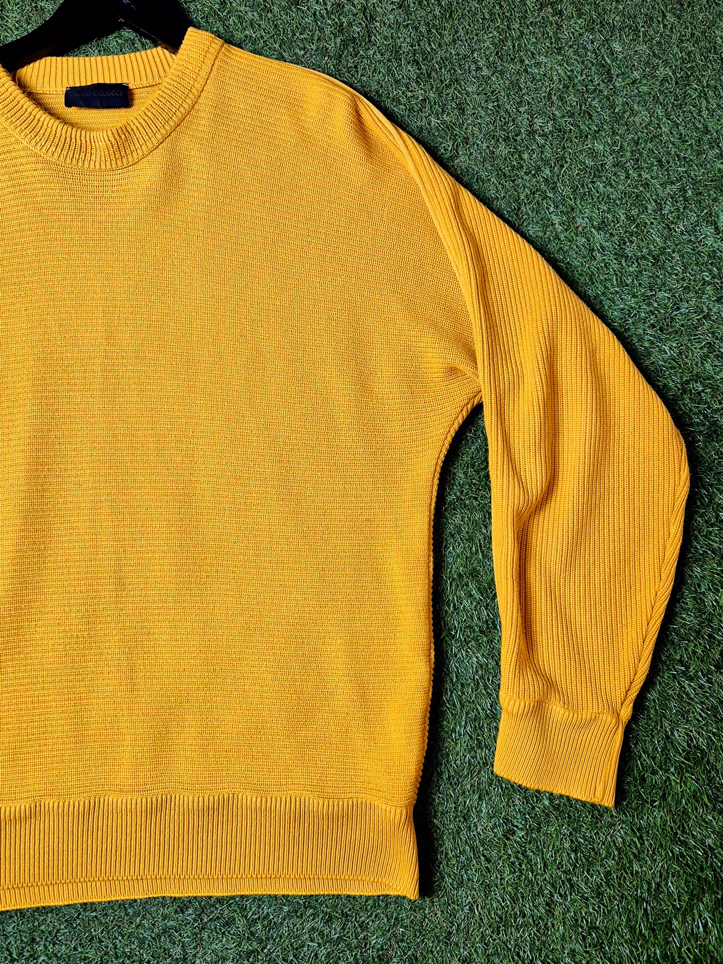 Original/Auth Carlo Colucci - Vintage Pullover - Gelb - M/L (52)
