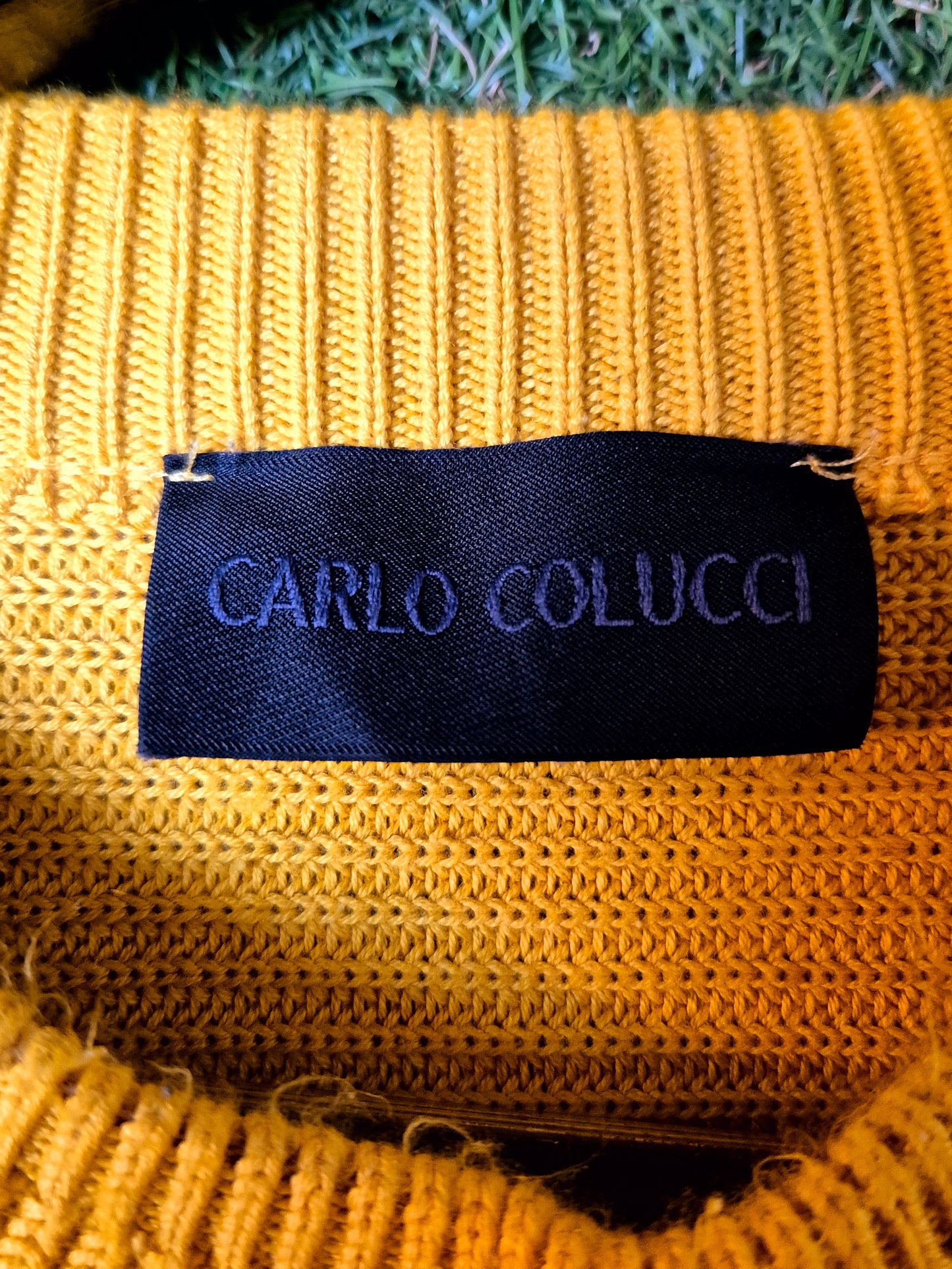 Original/Auth Carlo Colucci - Vintage Pullover - Gelb - M/L (52)