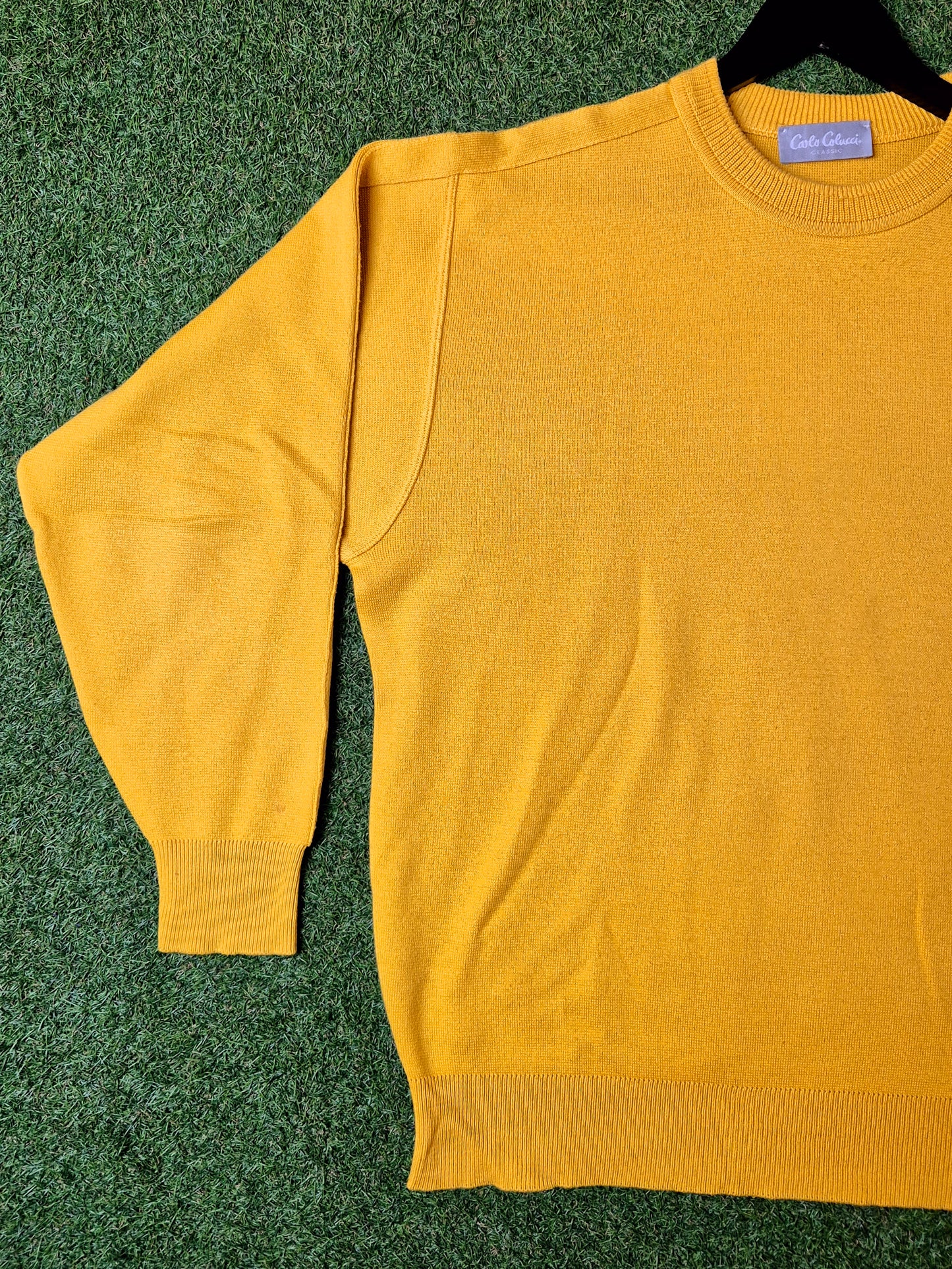 Original/Auth Carlo Colucci - Vintage Pullover - Gelb - M/L (52)