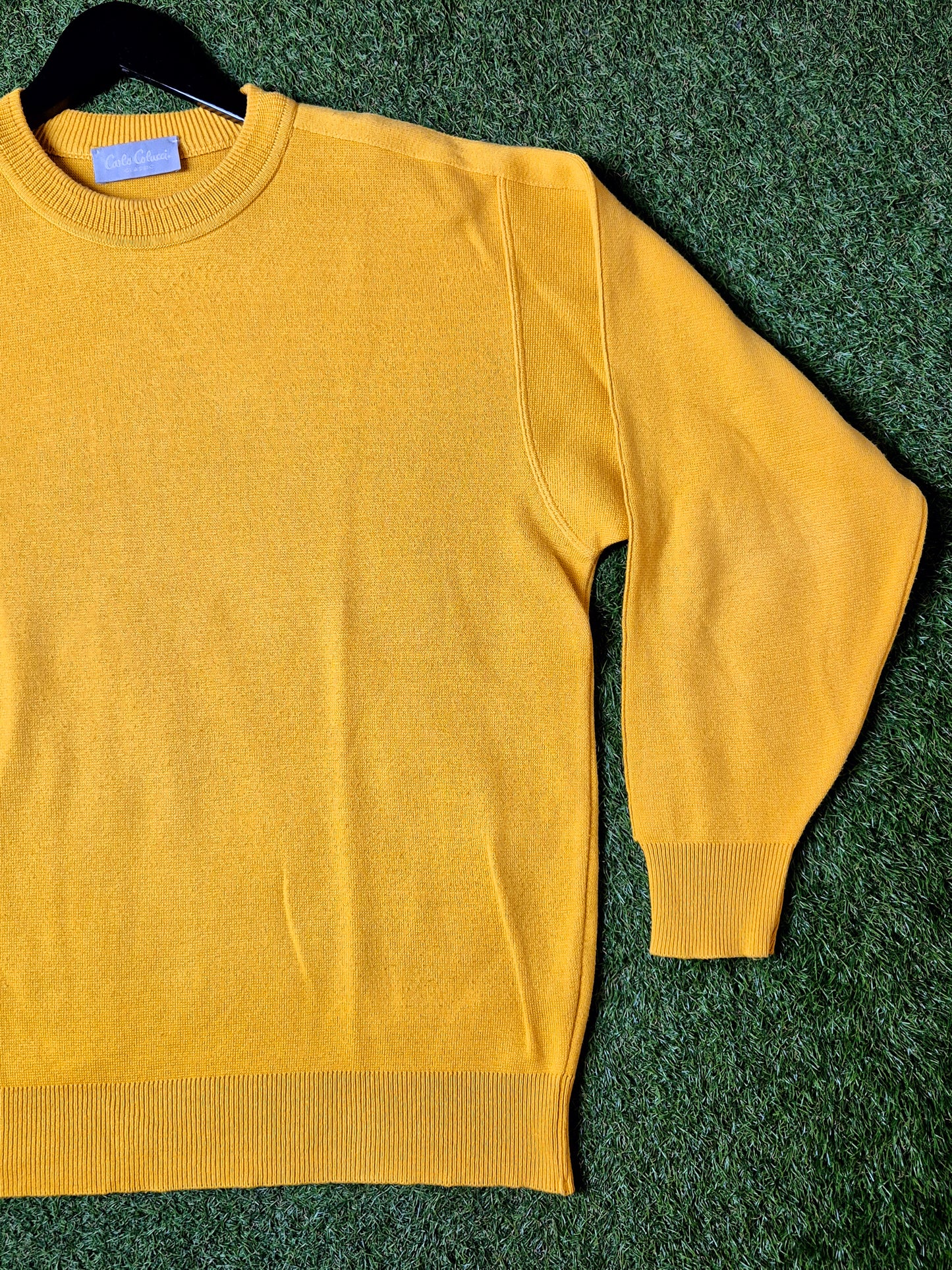 Original/Auth Carlo Colucci - Vintage Pullover - Gelb - M/L (52)