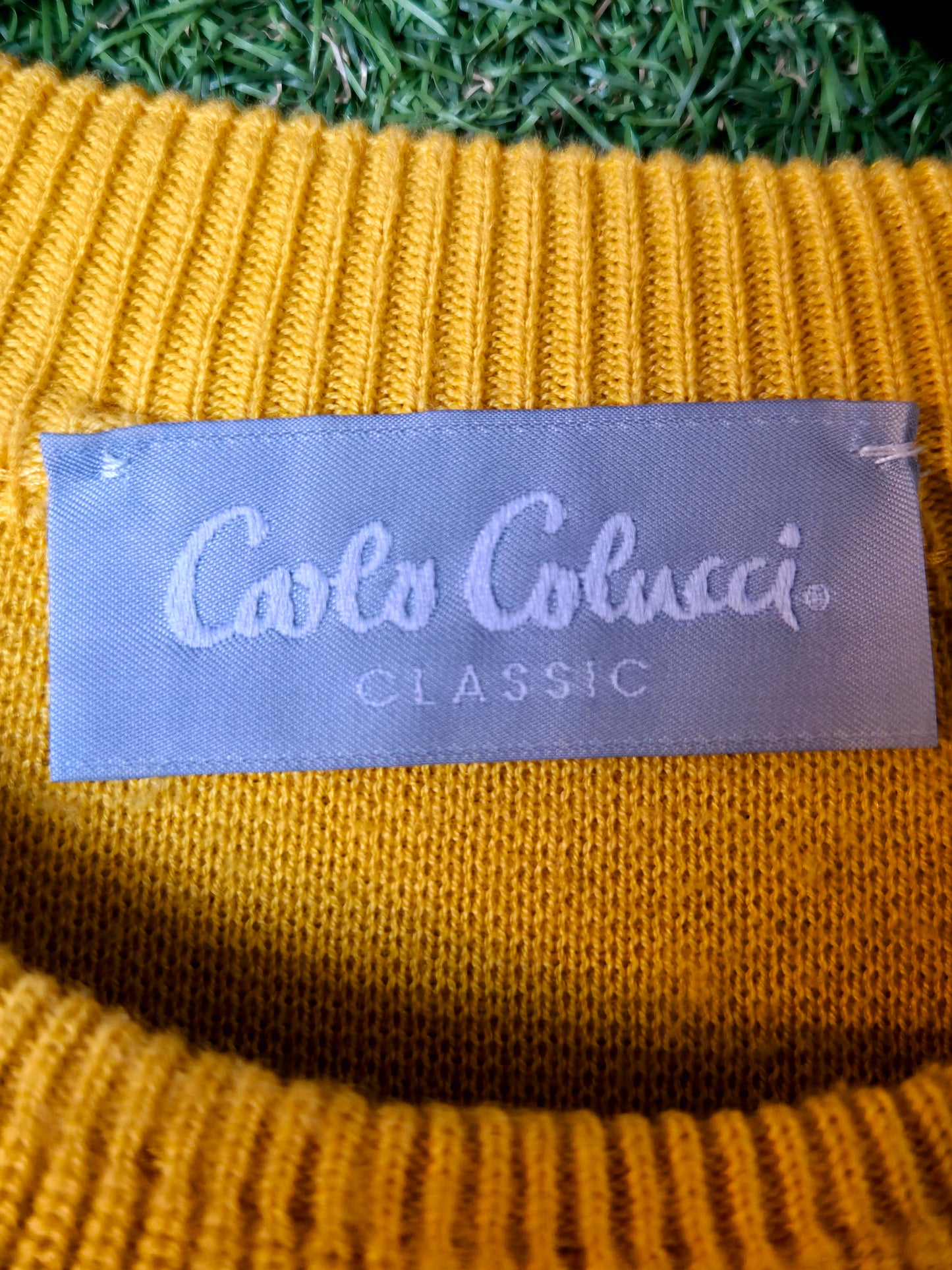 Original/Auth Carlo Colucci - Vintage Pullover - Gelb - M/L (52)