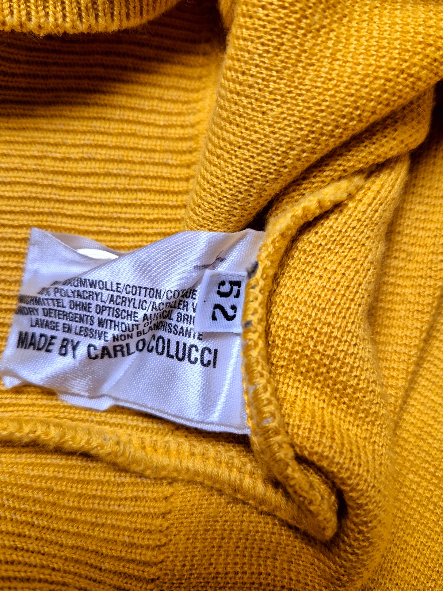 Original/Auth Carlo Colucci - Vintage Pullover - Gelb - M/L (52)
