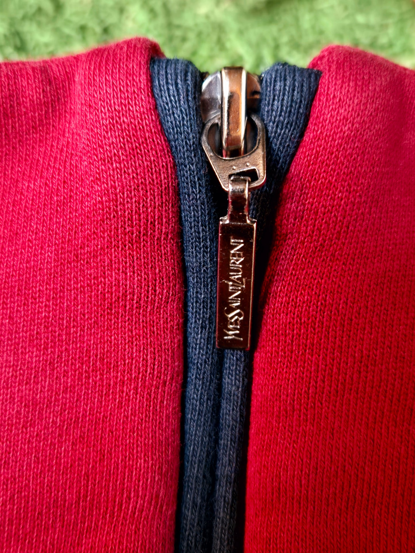 Original/Auth YSL - Vintage 90er Pullover - Rot - L