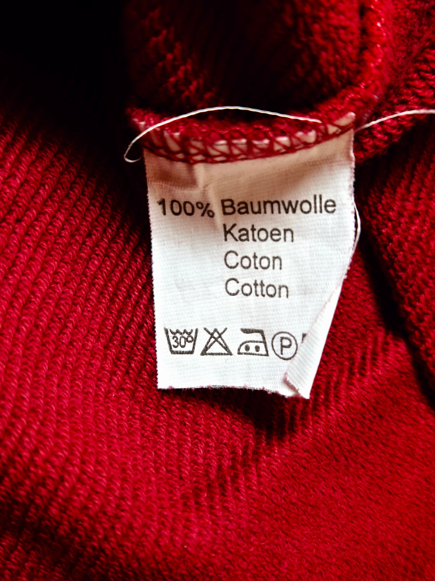 Original/Auth YSL - Vintage 90er Pullover - Rot - L