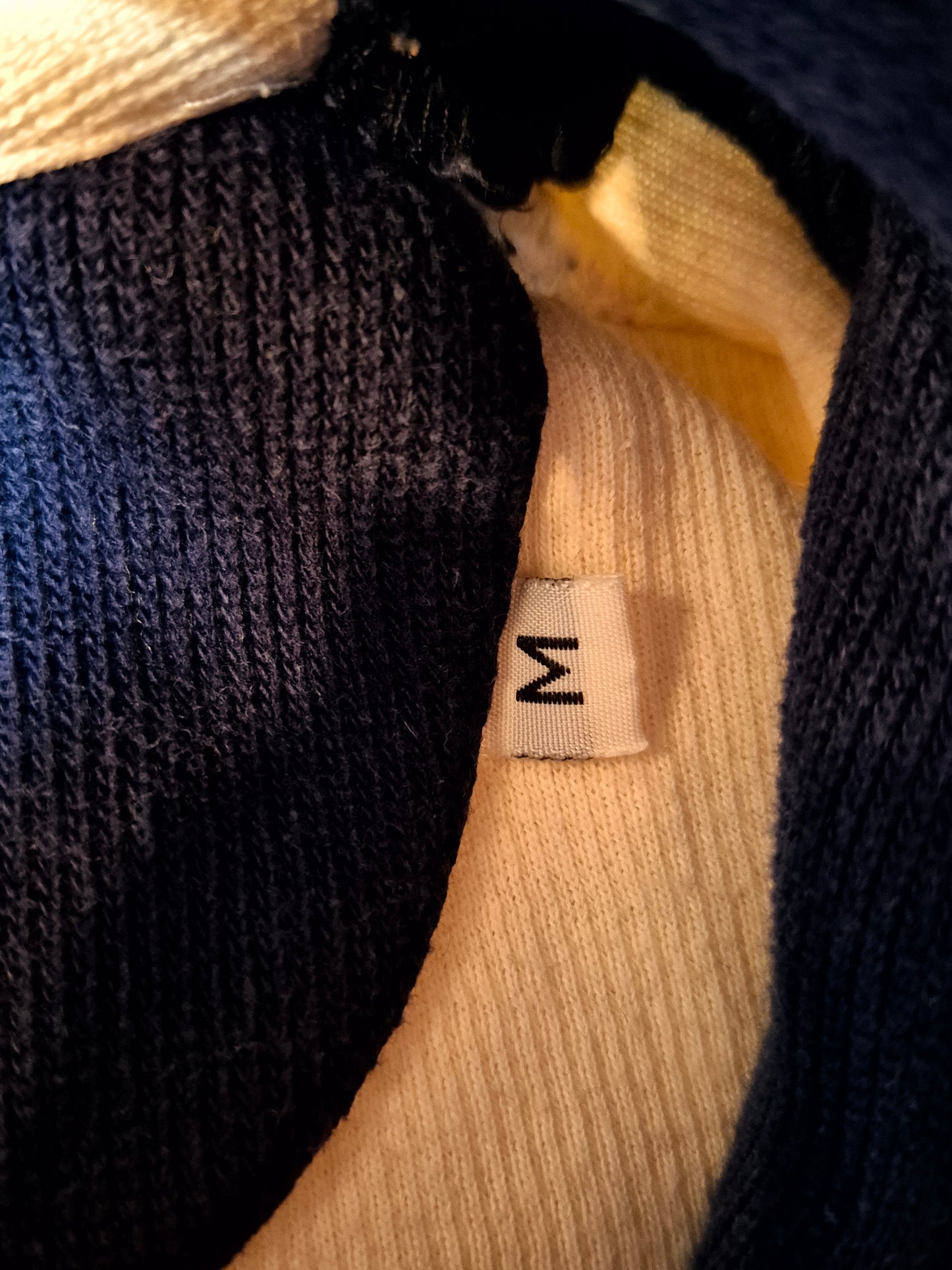 Original/Auth YSL - Vintage 90er Pullover - Weiß/Creme mit Kragen - M