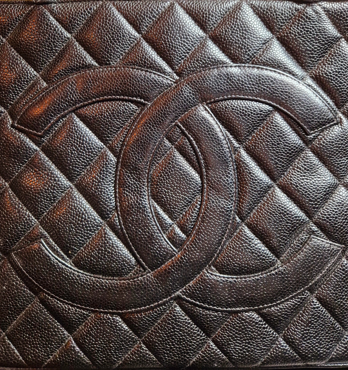 Original/Auth Chanel - Chanel - Medallion Tote - Klassisch - Kaviarleder Schwarz
