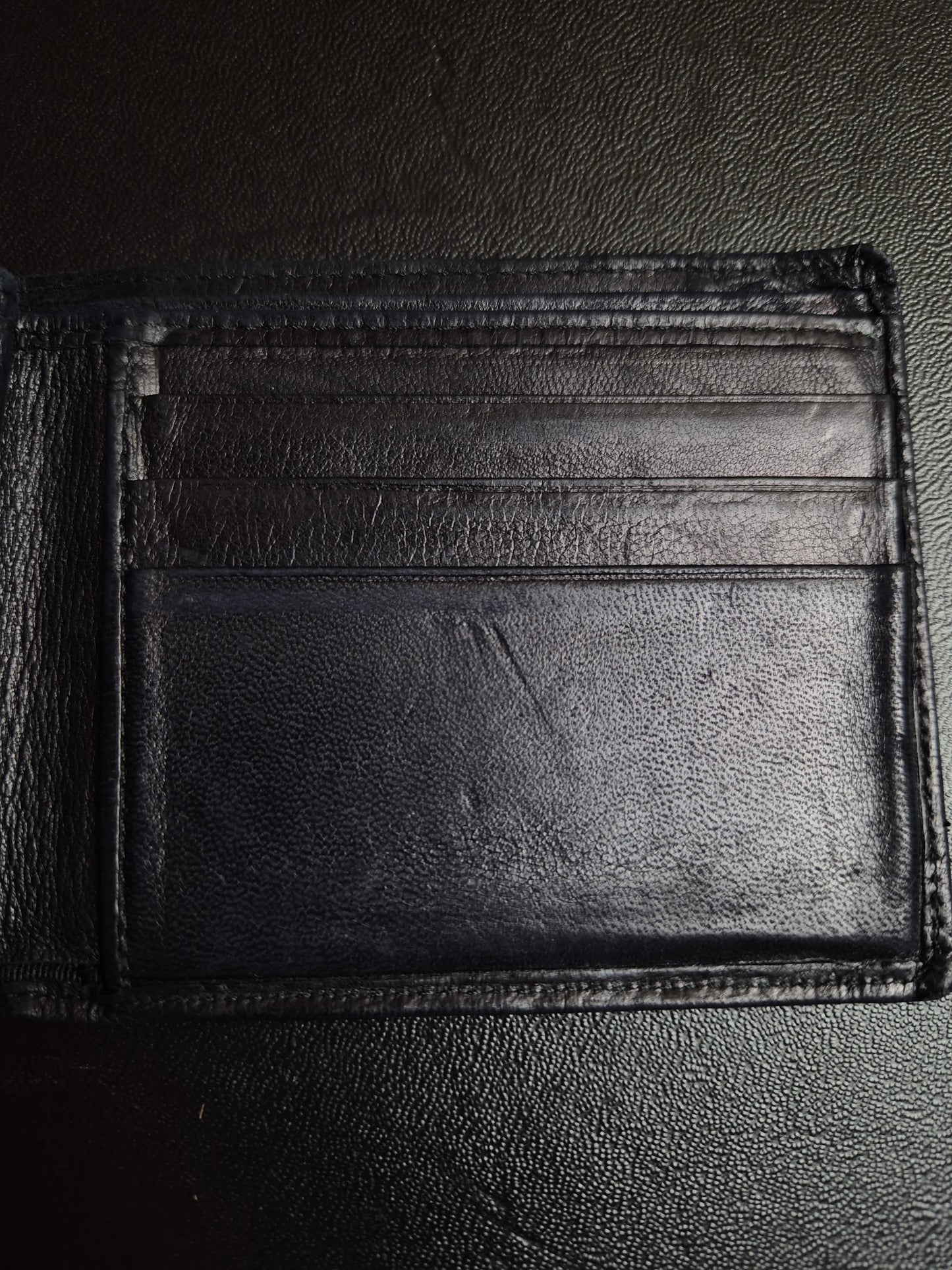 Original/Auth Chanel - Bifold Wallet mit Box - Leder Schwarz