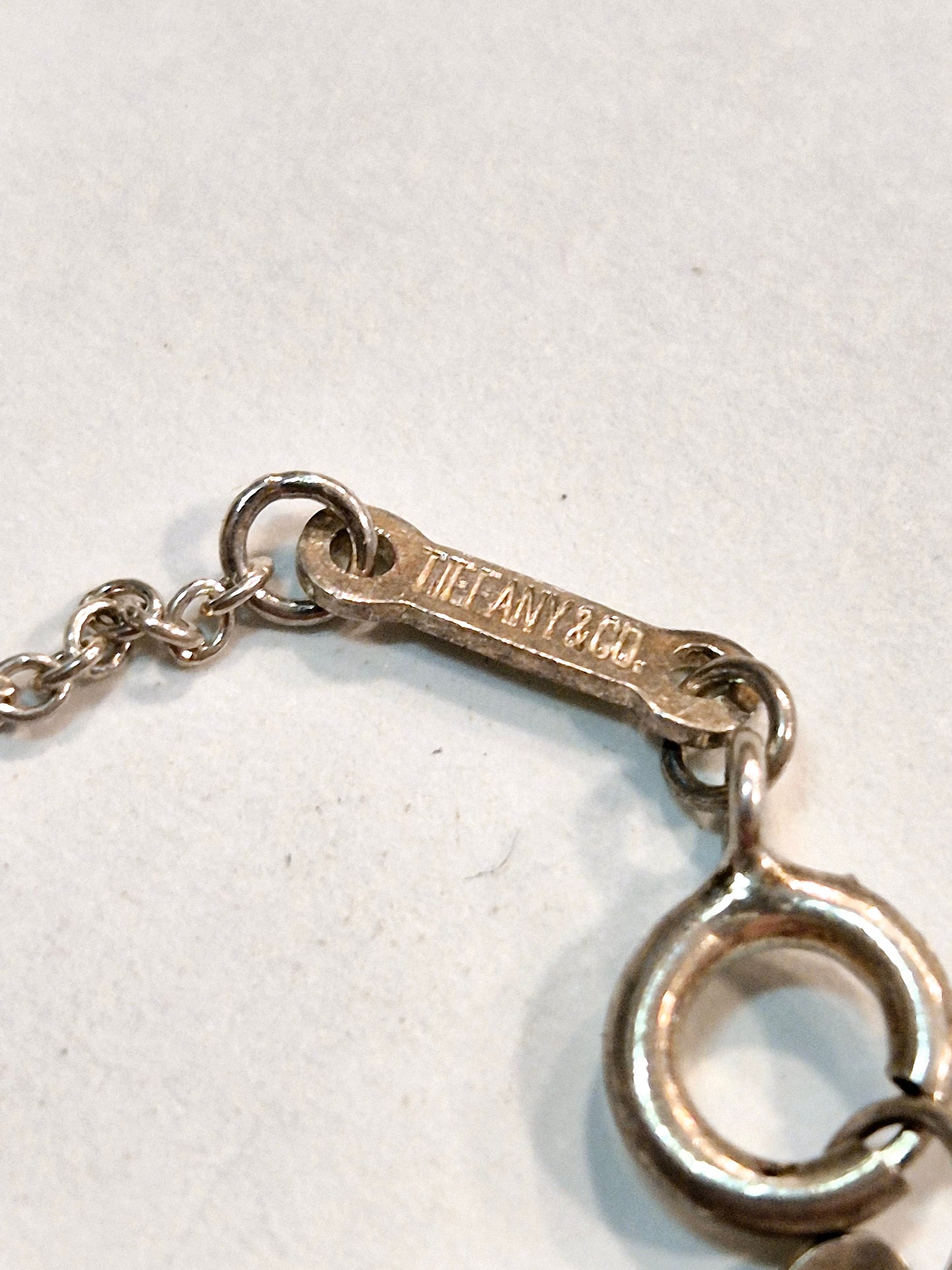 Original/Auth Tiffany & Co. - Halskette mit Anhänger - 925 Silber - 40 cm Kette