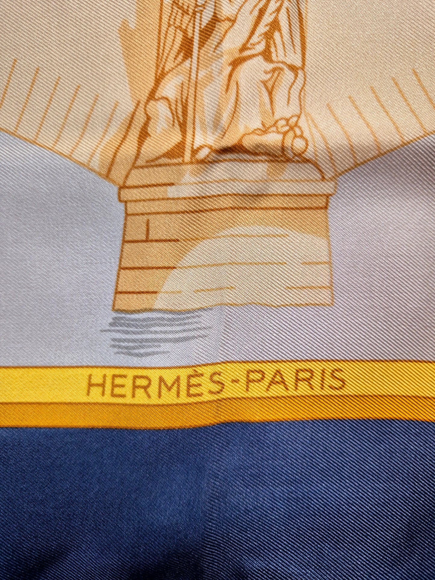 Original/Auth Hermès - Vintage Seidentuch Carré - 90 x 90 - Les Ponts de Paris