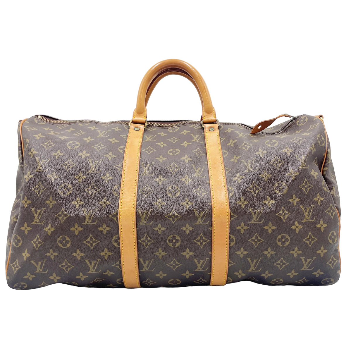 Original/Auth Louis Vuitton - Keepall Bandouliere 50 mit Gurt - Monogramm Canvas