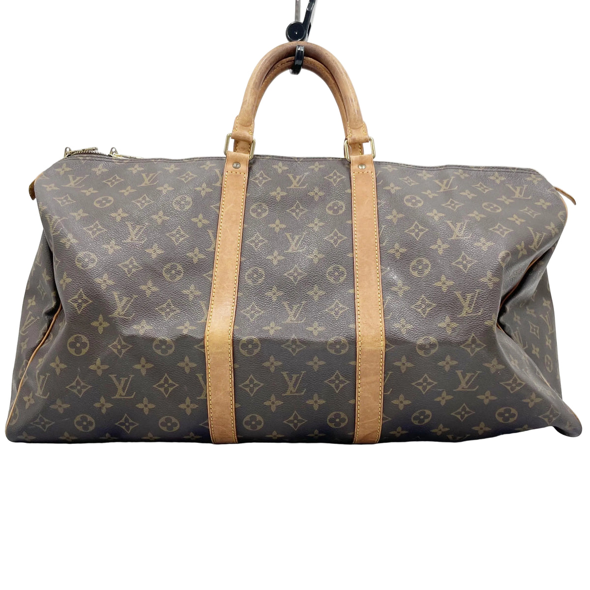 Original/Auth Louis Vuitton - Keepall 55 Boston Bag - Monogramm Canvas